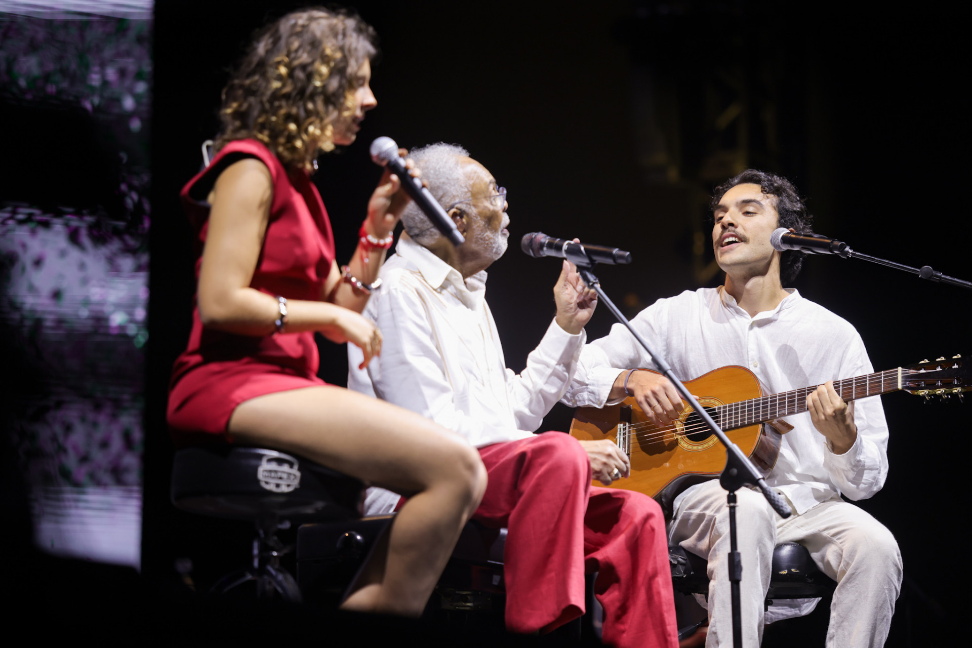 Gilberto Gil canta com Flor e Bento - Lucas Ramos / Brazil News