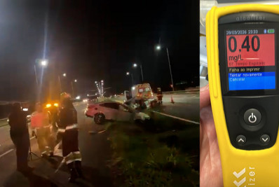 Motorista embriagado é preso por atropelar policial e matar sobrinho de 16 anos