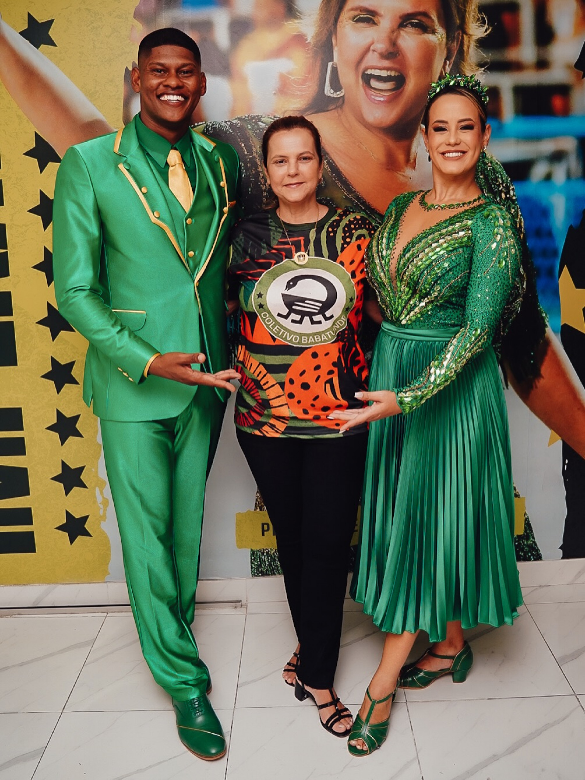 Presidente Catia Drumond recepcionou o novo casal de MS e PB da escola, Matheus Miranda e Bruna Santos - @wagnerrodriguesrj