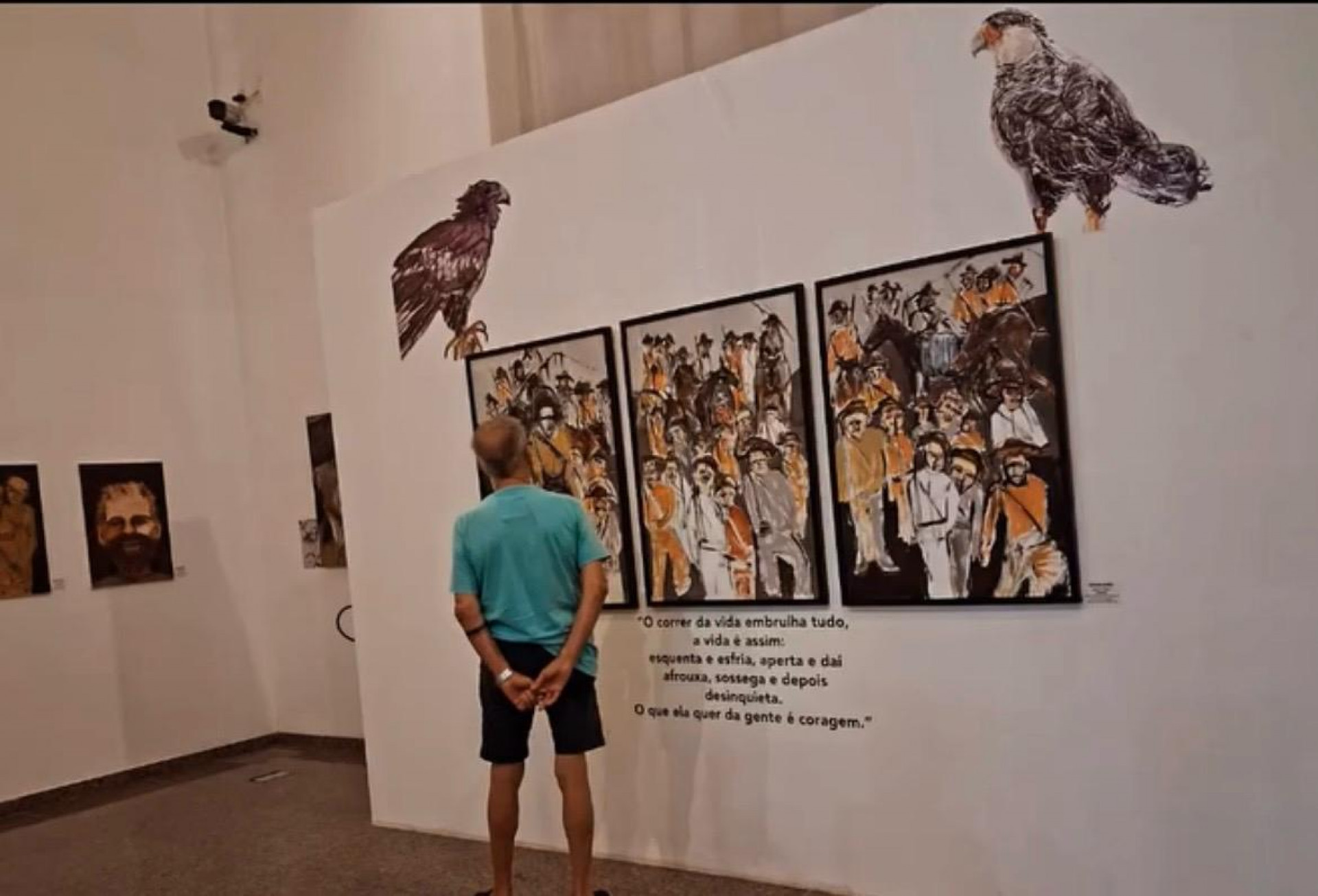 Abertura da exposição Grande Sertão no Espaço Cultural Correios Niterói
 - Reprodução / Redes sociais