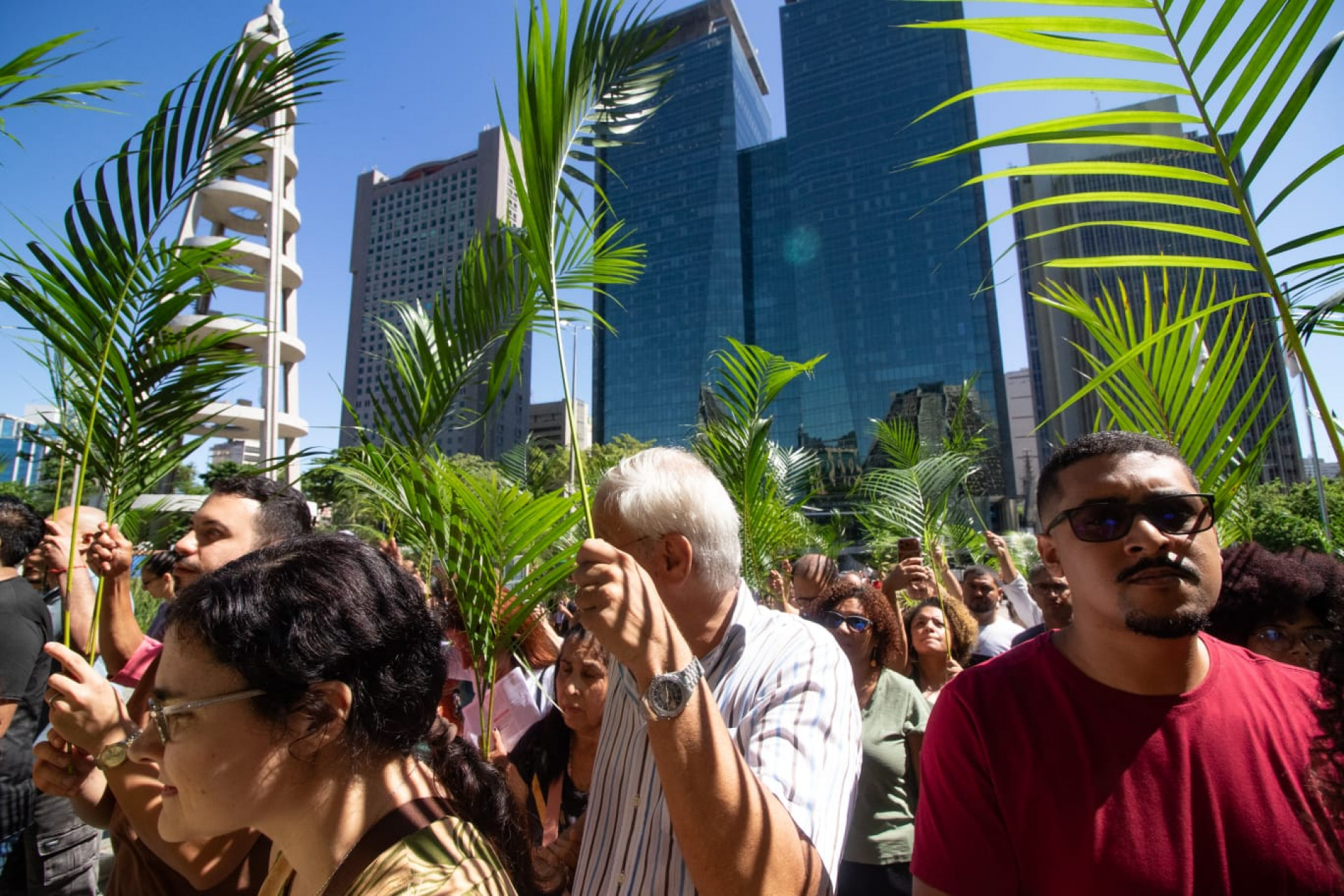 Dom Orani celebra Domingo de Ramos na Catedral - Érica Martin/Agência O DIA