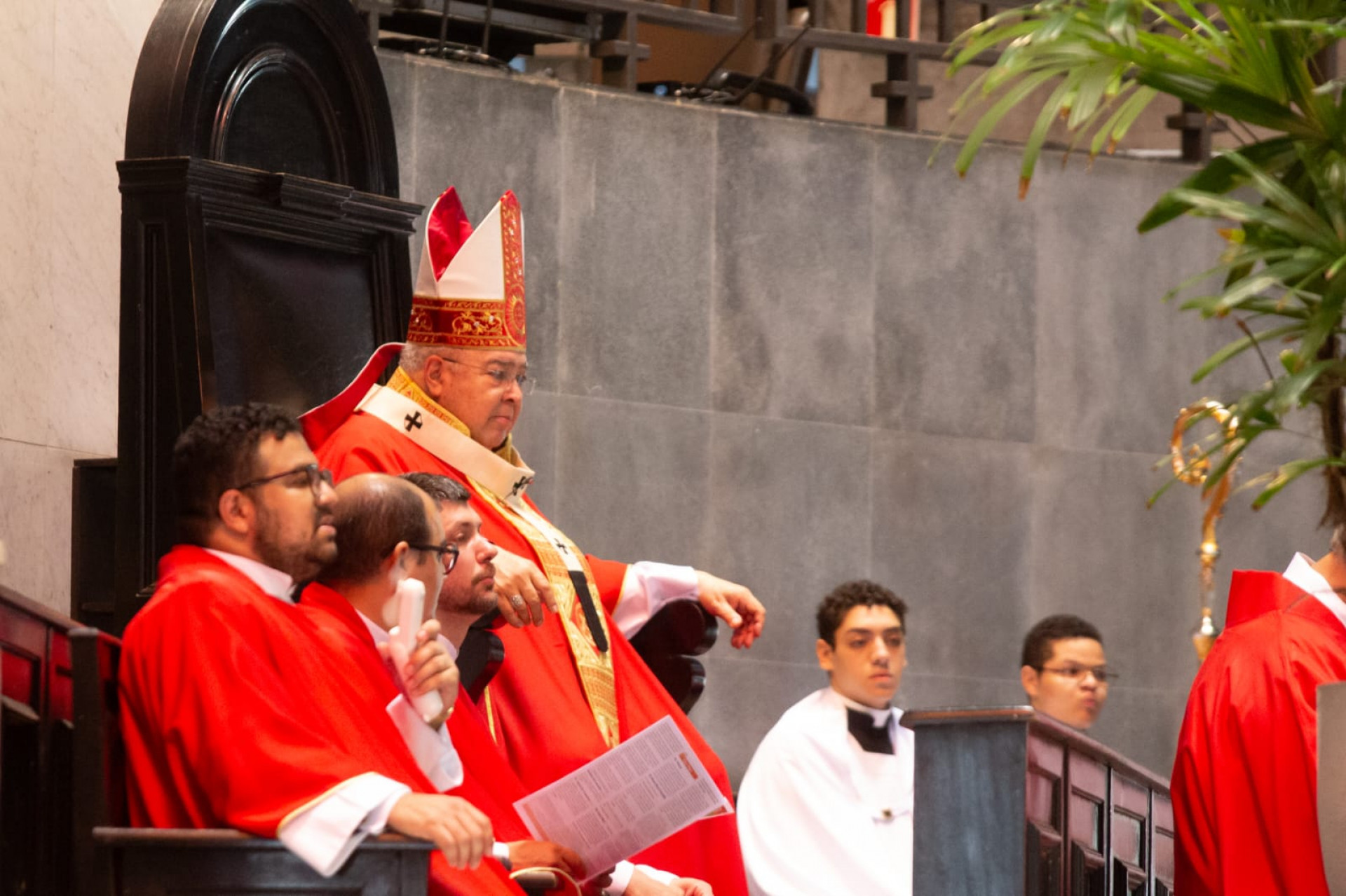 Dom Orani celebra Domingo de Ramos na Catedral - Érica Martin/Agência O DIA