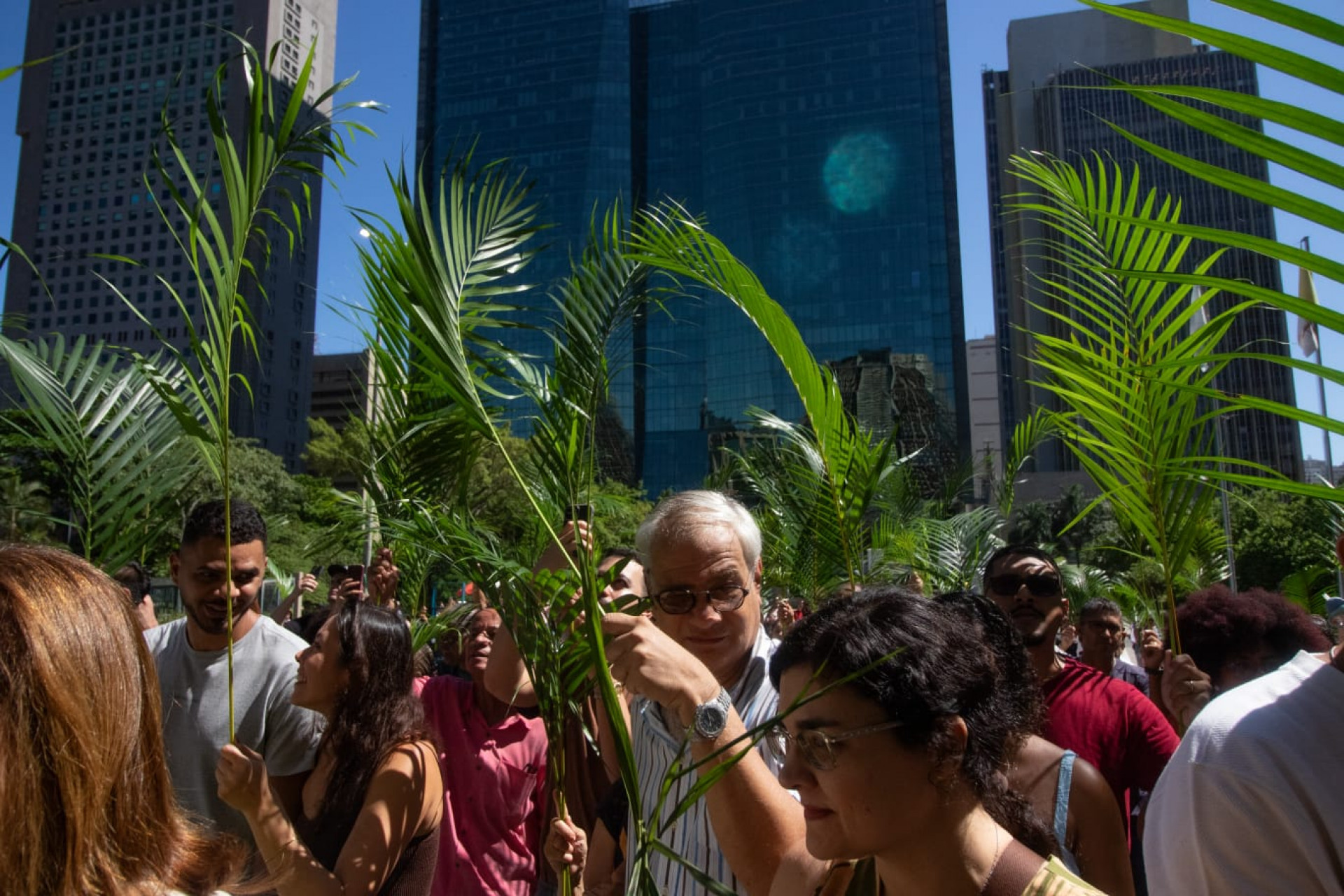 Dom Orani celebra Domingo de Ramos na Catedral - Érica Martin/Agência O DIA
