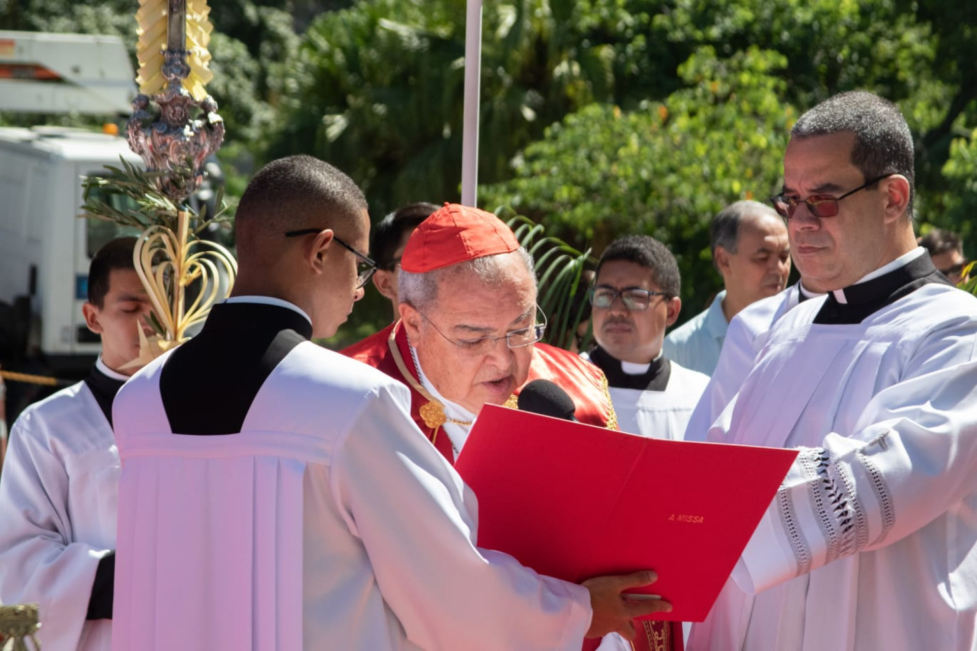 Dom Orani celebra Domingo de Ramos na Catedral - Érica Martin/Agência O DIA