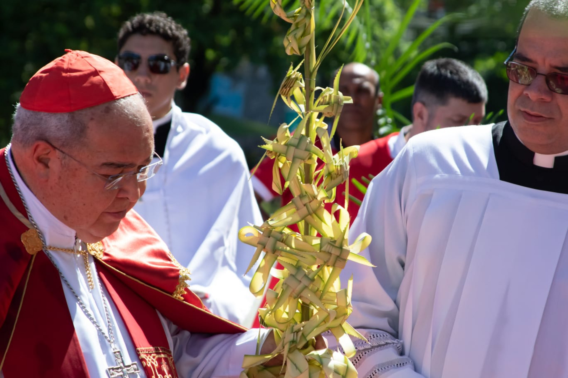 Dom Orani celebra Domingo de Ramos na Catedral - Érica Martin/Agência O DIA