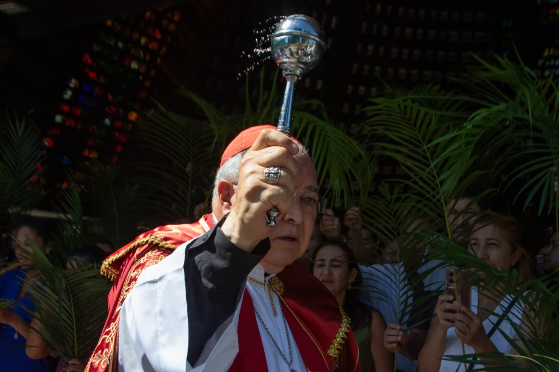 Dom Orani celebra Domingo de Ramos na Catedral - Érica Martin/Agência O DIA