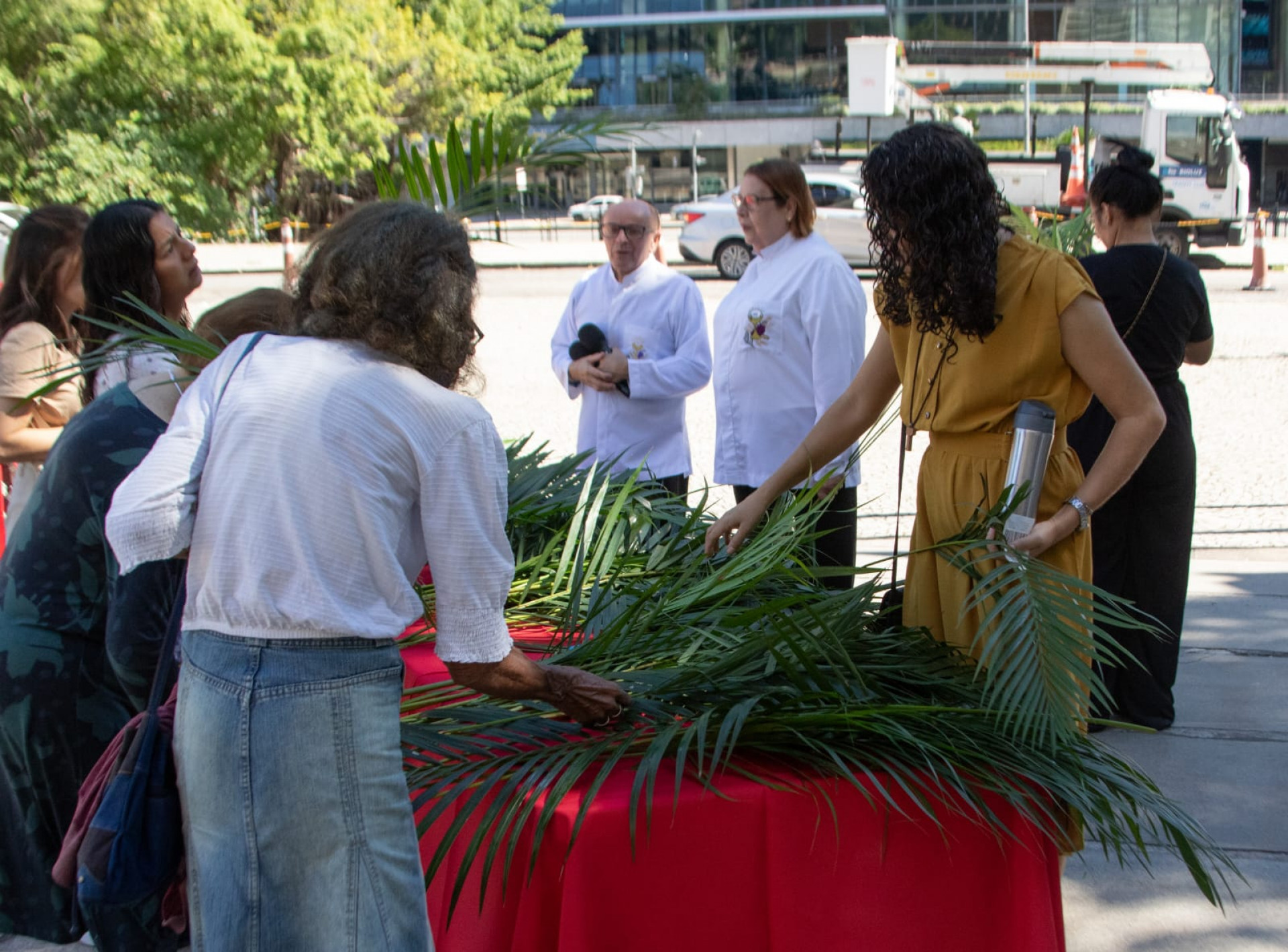Fiés celebram Domingo de Ramos na Catederal Metropolitana - Érica Martin/Agência O DIA