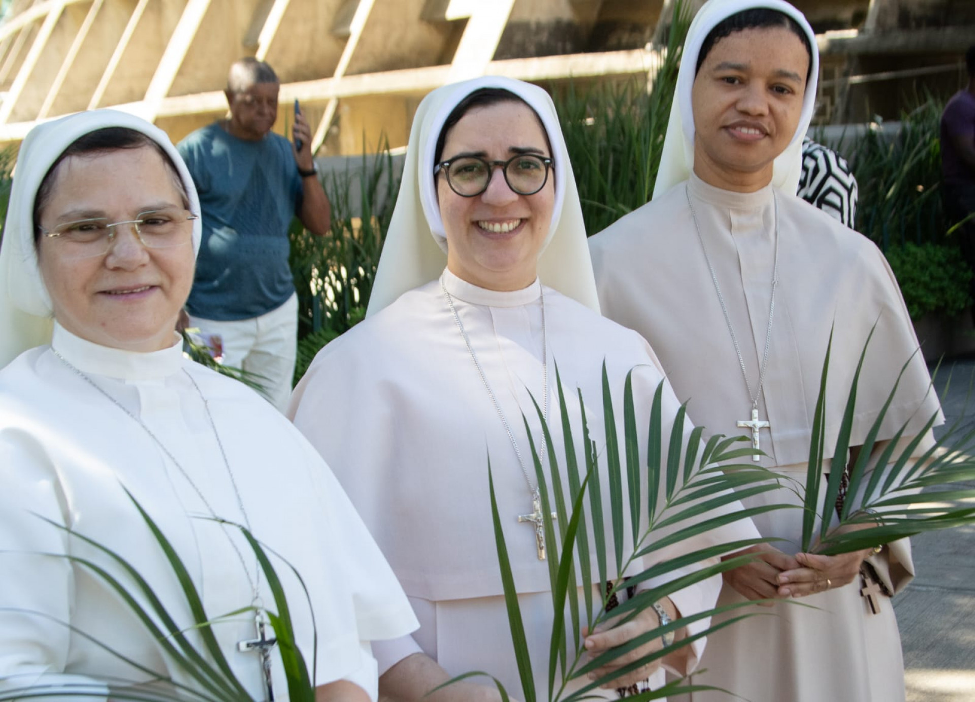 Fiés celebram Domingo de Ramos na Catederal Metropolitana - Érica Martin/Agência O DIA