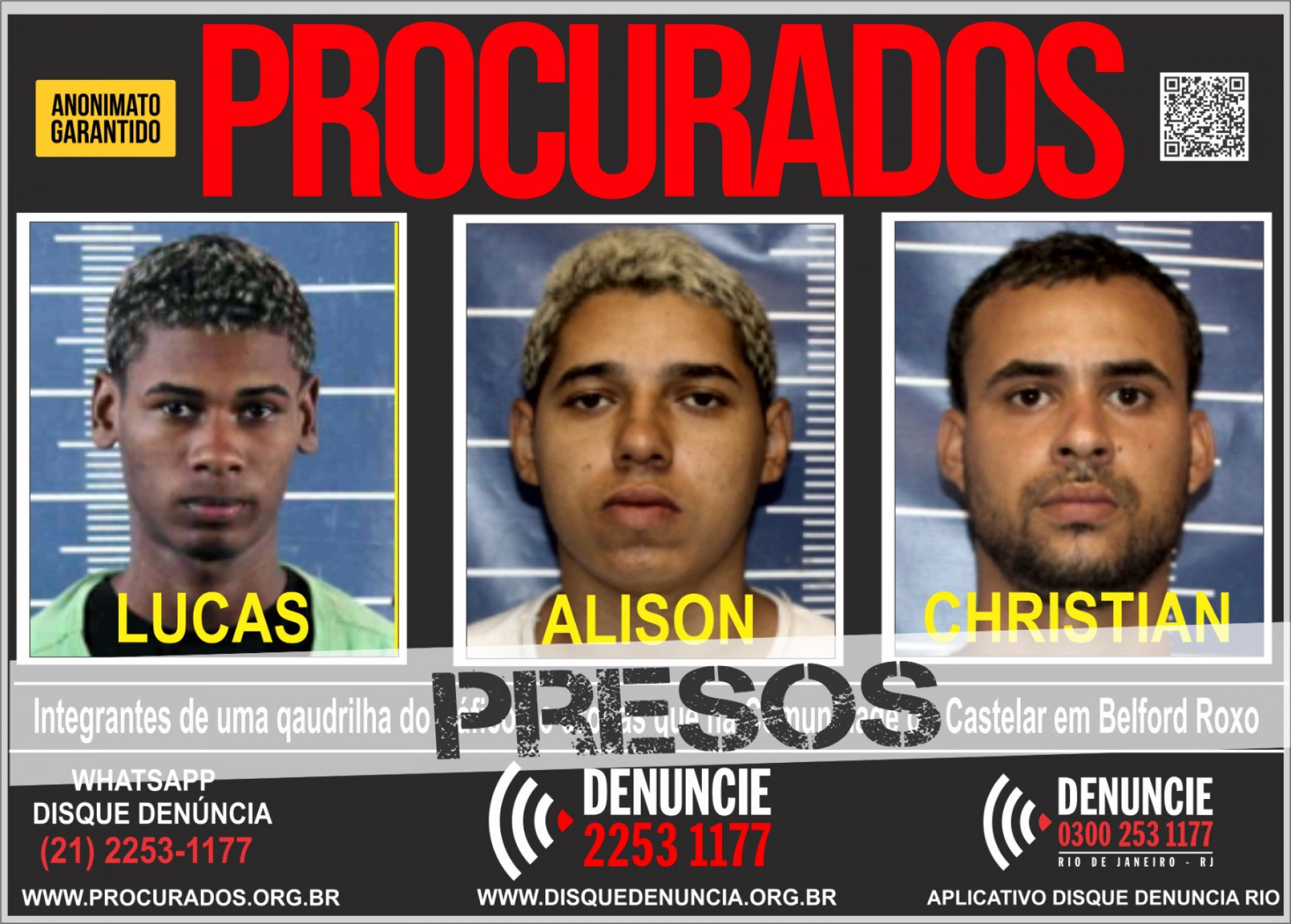 PM prende três homens que atacaram viatura em Belford Roxo