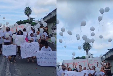 Familiares de moradora morta no Salgueiro fazem protesto na BR-101 e pedem por justiça