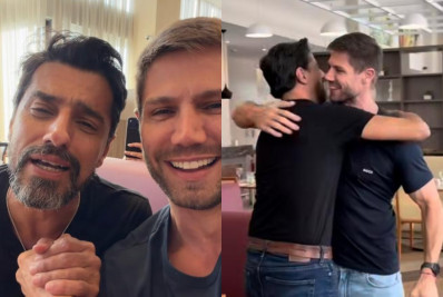 Jonas e Alberto Cowboy se reencontram fora do 'BBB 26'