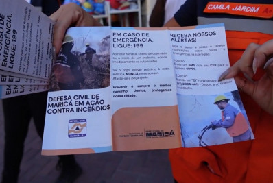 Prefeitura de Maricá promove campanha de prevenção a incêndios urbanos e ambientais