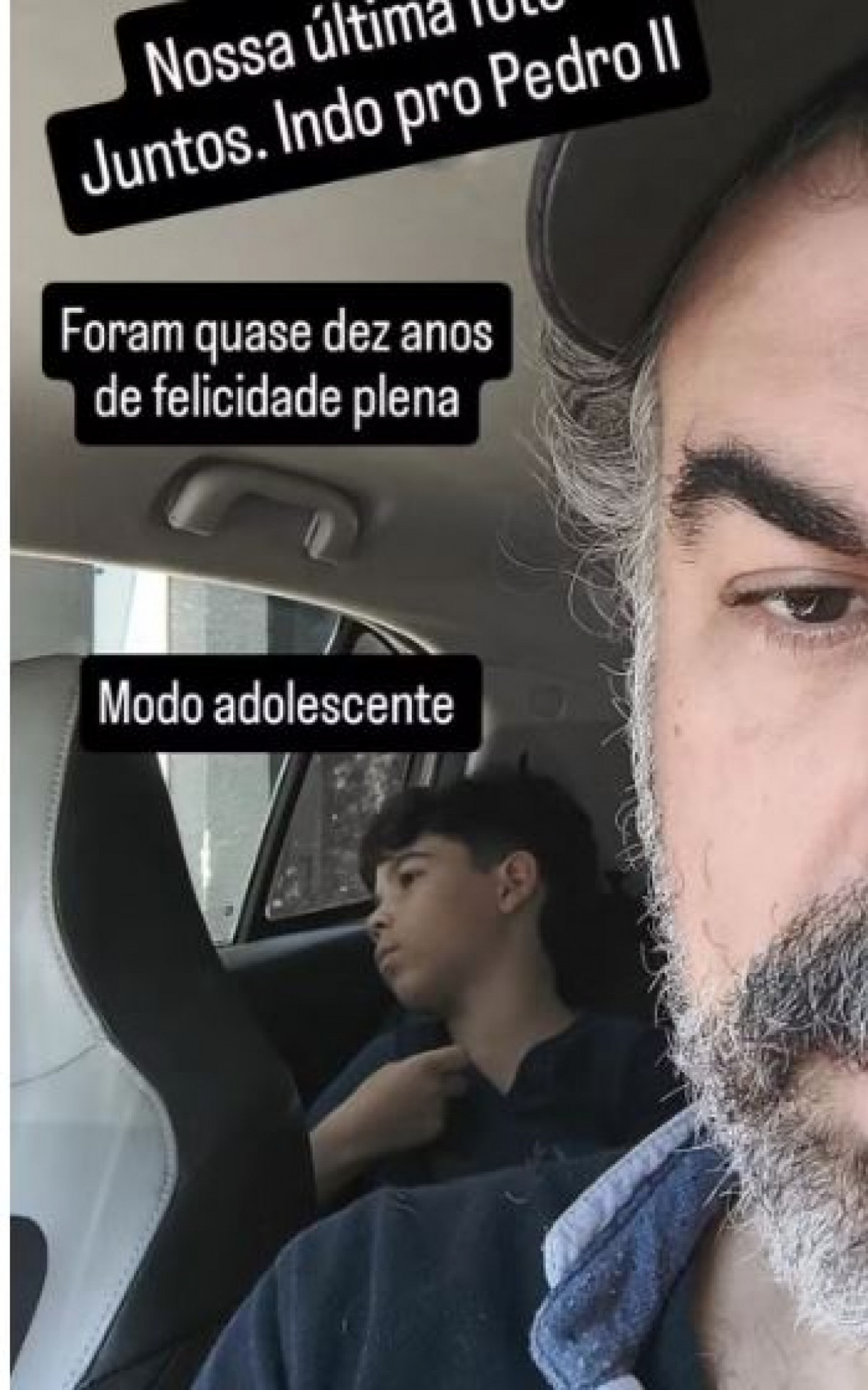 Humorista publicou última foto ao lado do filho - Rede Social