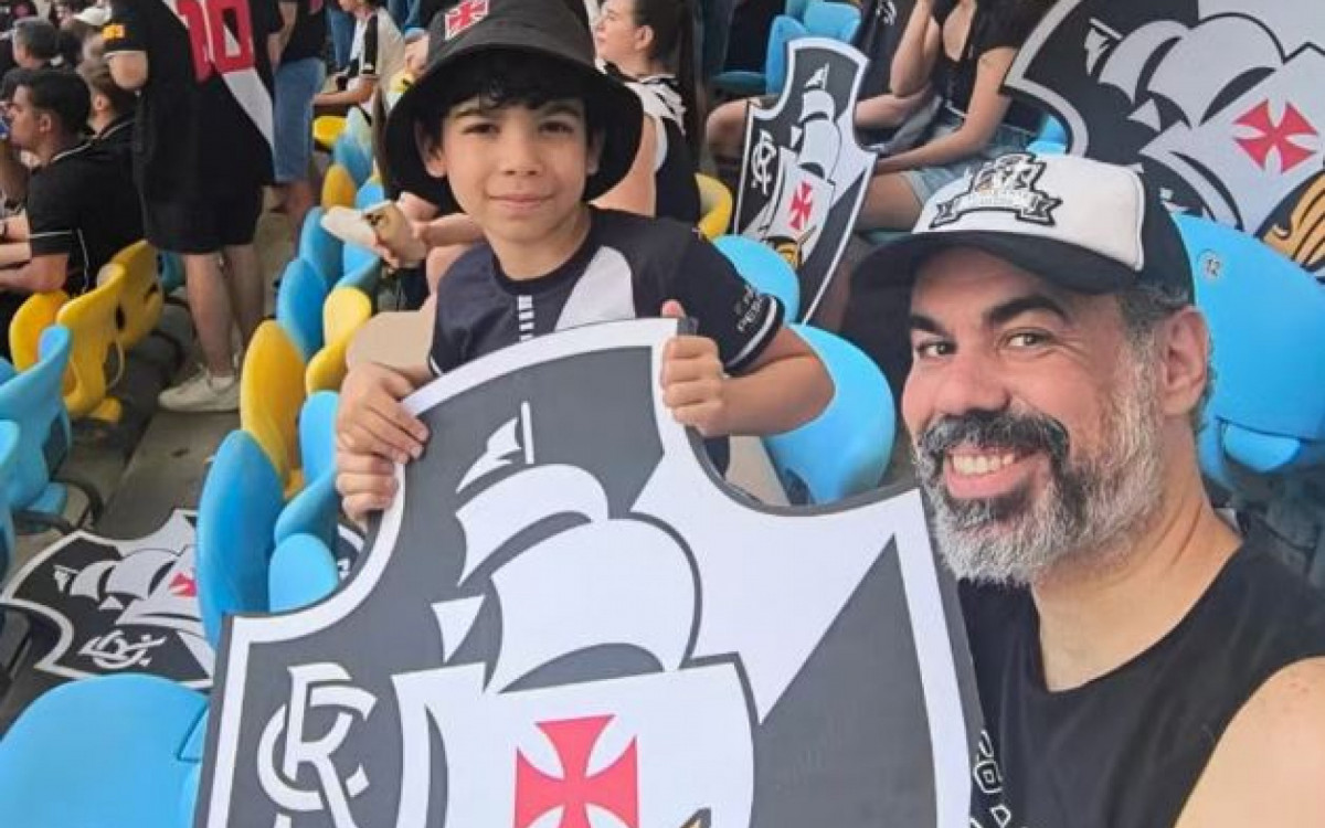 Pai e filho dividiam a mesma paixão pelo Vasco - Rede Social