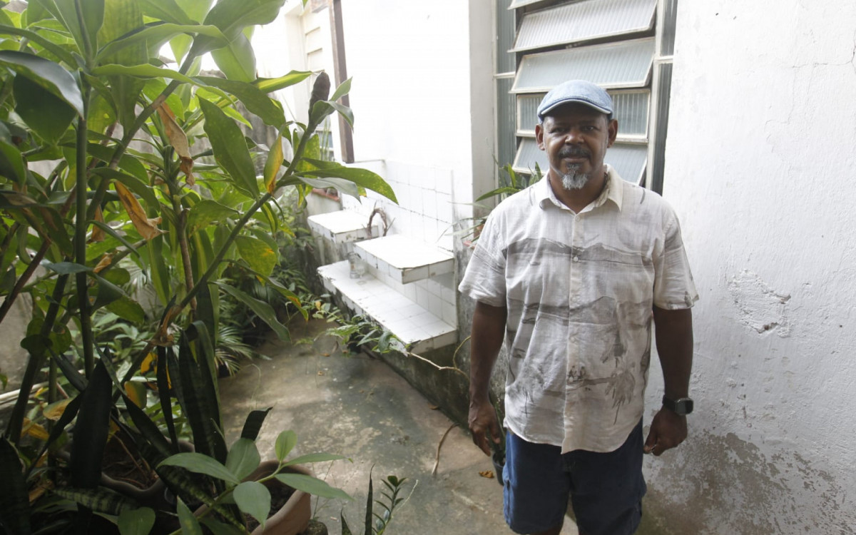 Daniel Sobral, marido da matriarca da casa de umbanda - Reginaldo Pimenta/Agência O DIA