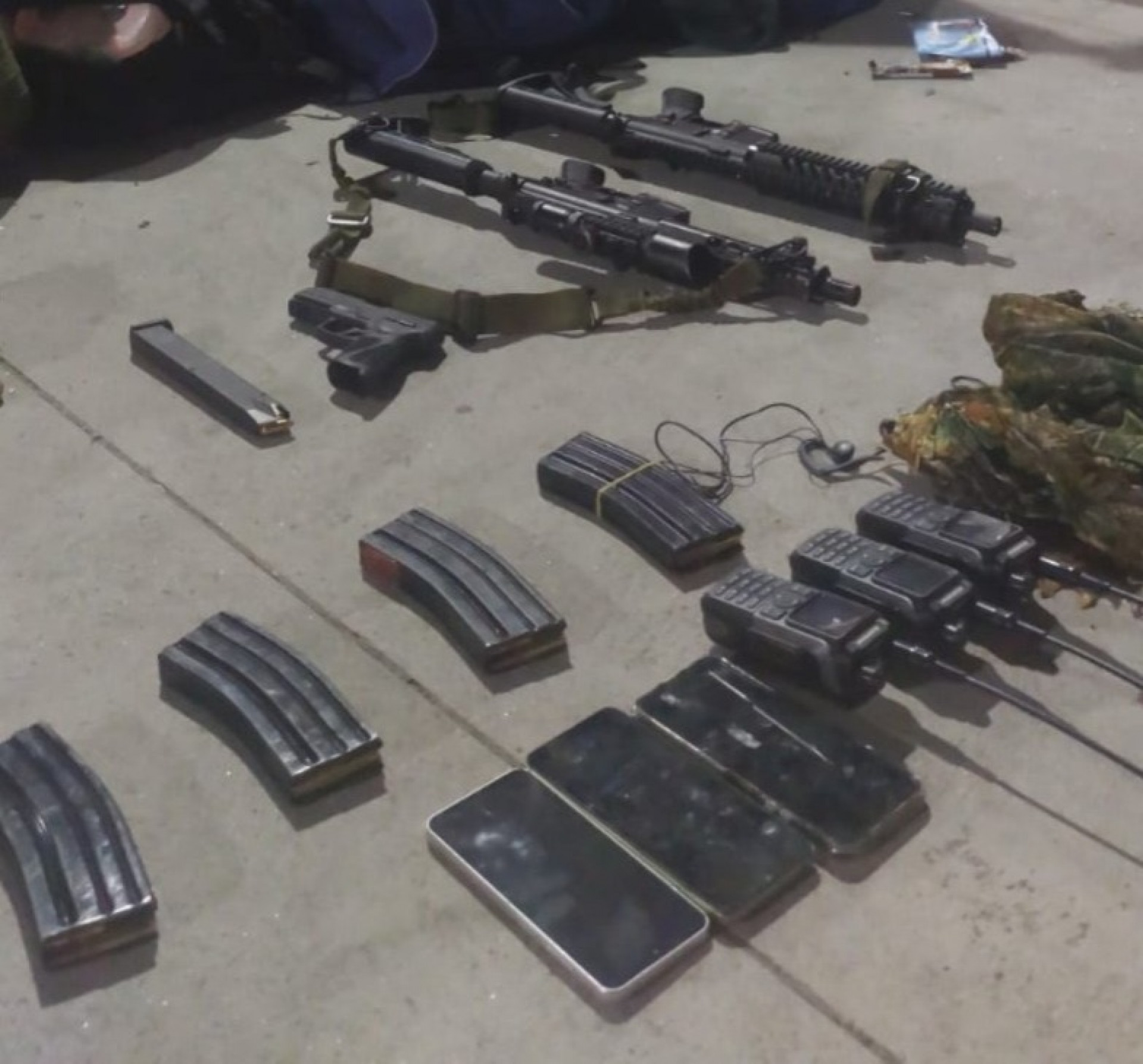 Material apreendido pelas equipes do 40º BPM (Campo Grande)  - Divulgação / PMERJ