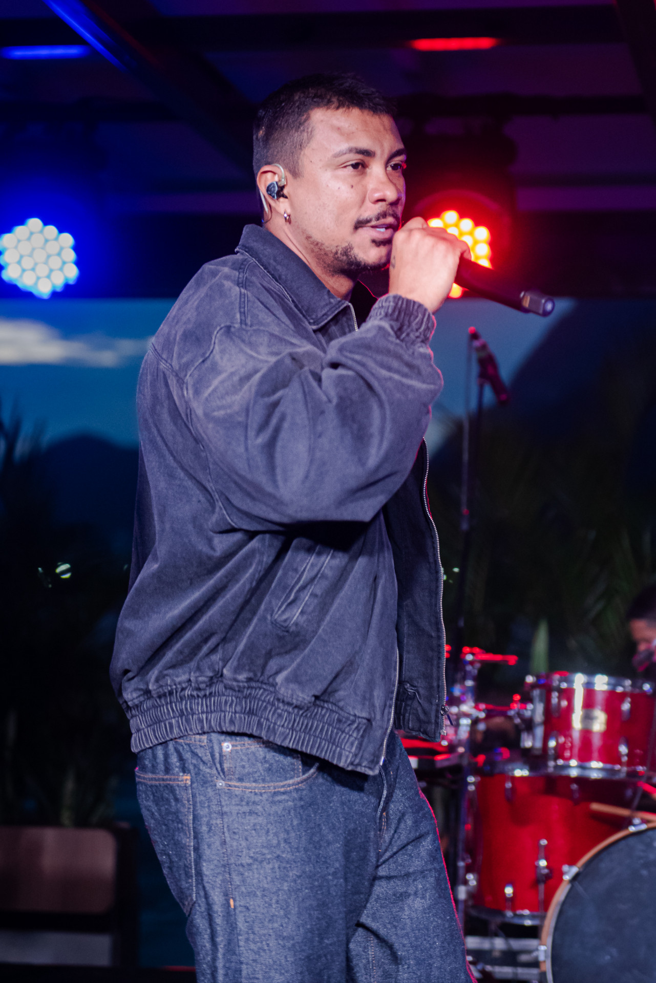 Xamâ no evento de apresentação do espaço favela no Rock in Rio, no Rooftop da Rock World, na zona sudoeste do Rio - Letycia Miller/Brazil News