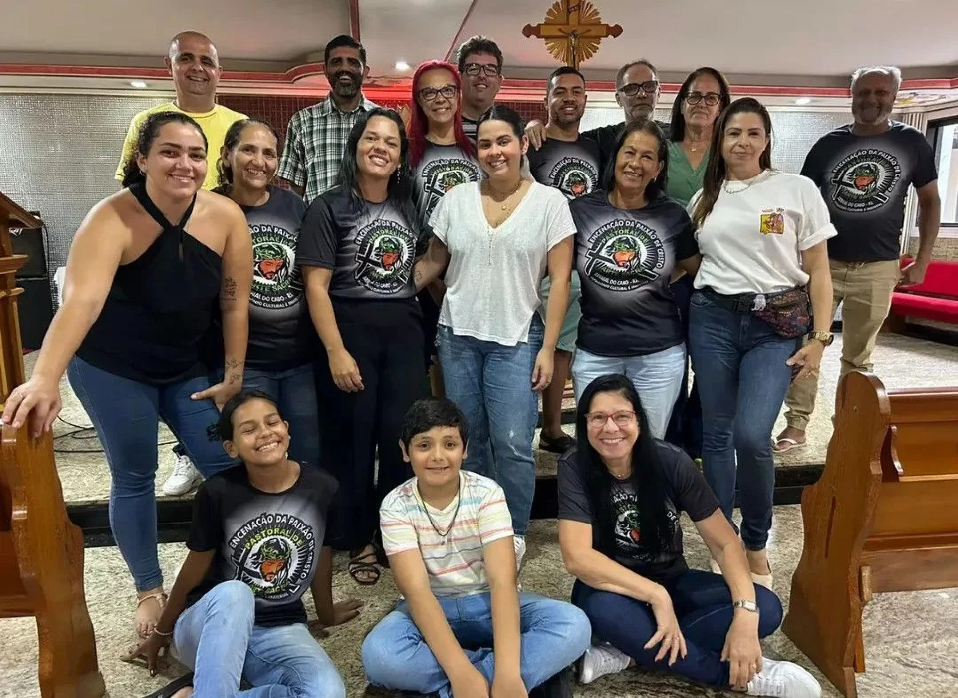 Encenação envolve comunidade local na produção. - Reprodução