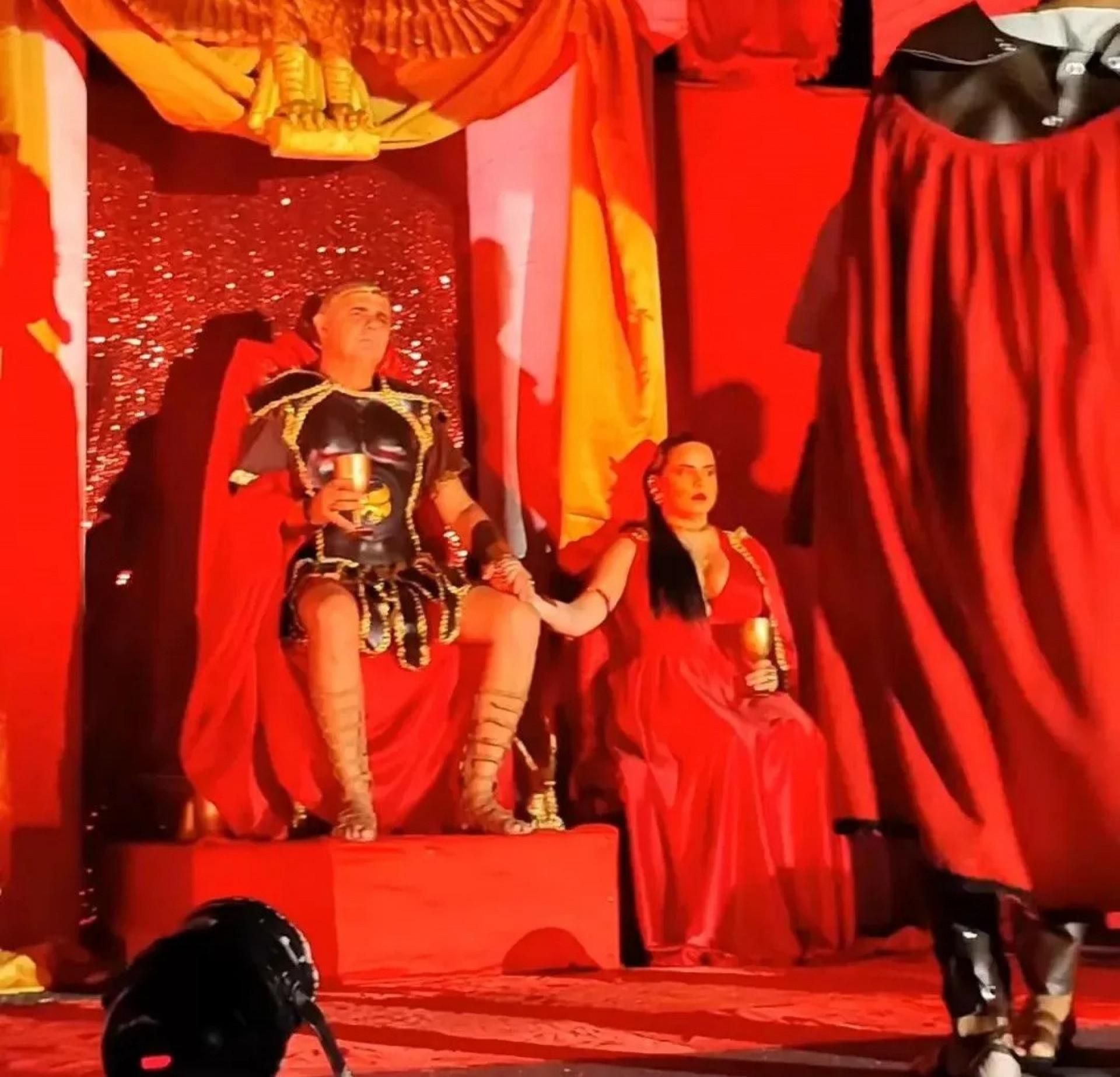 Espetáculo integra programação da Semana Santa no município. - Reprodução