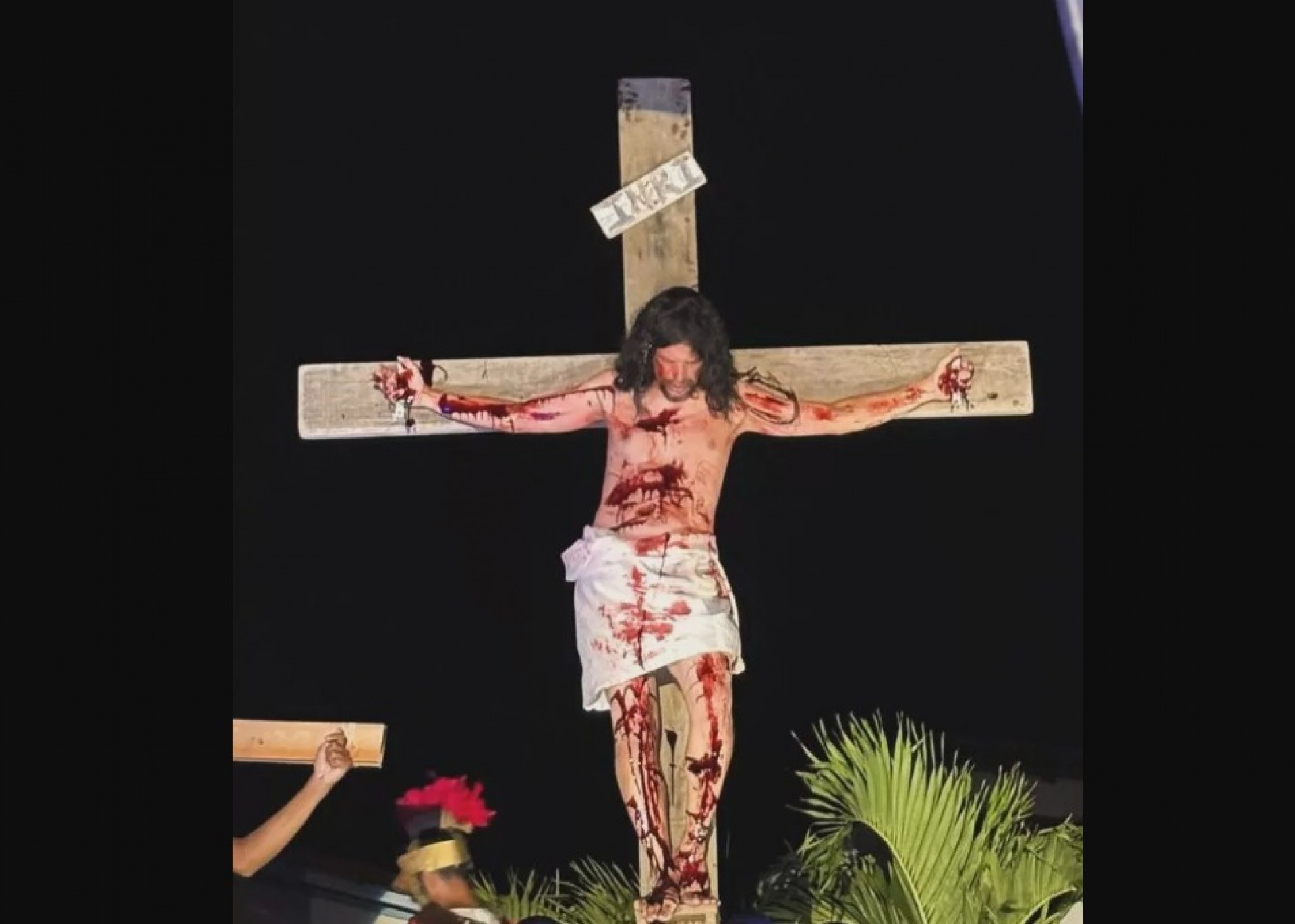 Apresentação marca a 30ª edição do tradicional espetáculo religioso. - Reprodução