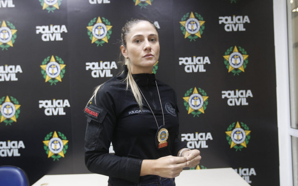 Delegada-assistente da DRF, Luciana Ribeira - Reginaldo Pimenta/Ag&ecirc;ncia O DIA