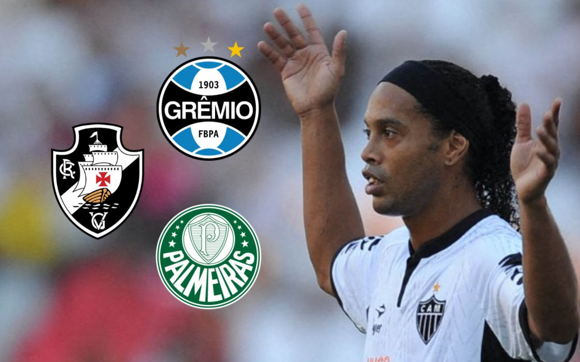 Ronaldinho Gaúcho em Grêmio, Palmeiras e Vasco - Vanderlei Almeida/AFP