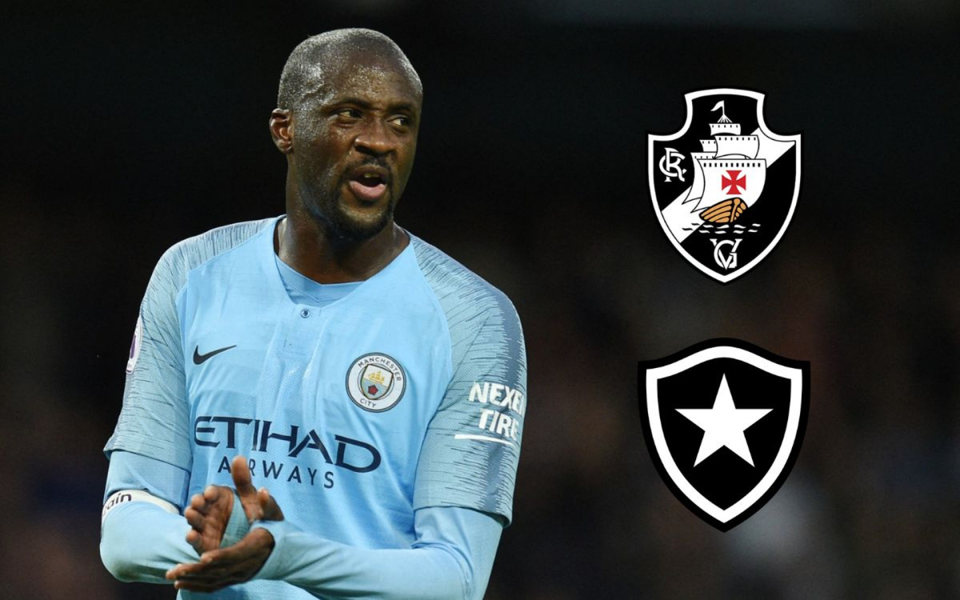 Yaya Touré no Vasco e no Botafogo - Oli Scarff/AFP