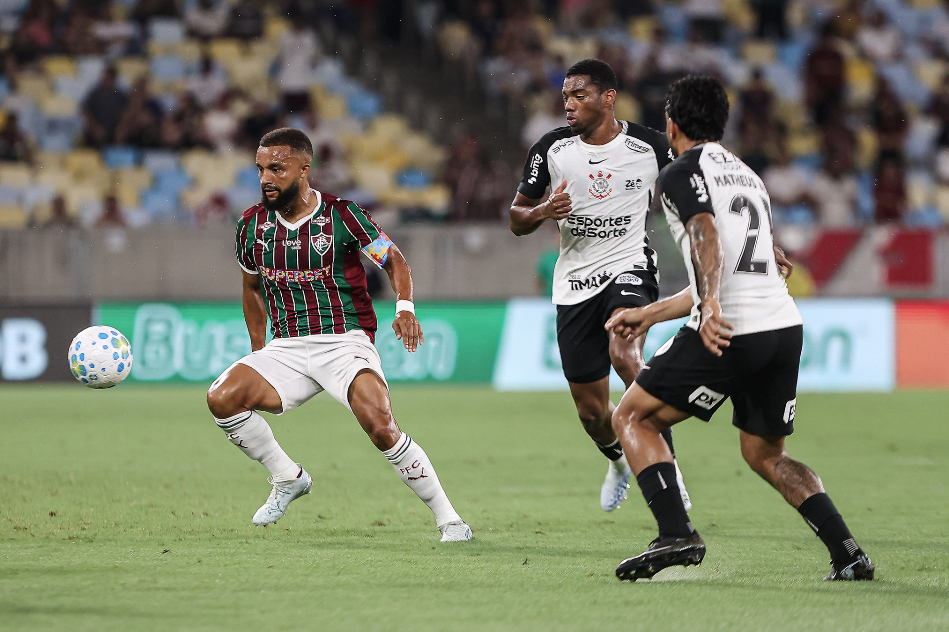 Fluminense enfrentou o Corinthians, no Maracanã, pela 9ª rodada do Brasileirão - Lucas Merçon / Fluminense FC