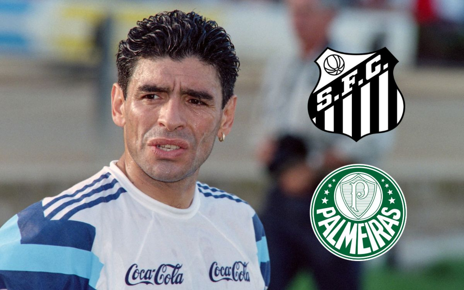 Maradona no Santos e no Palmeiras - Torsten Blackwood/AFP