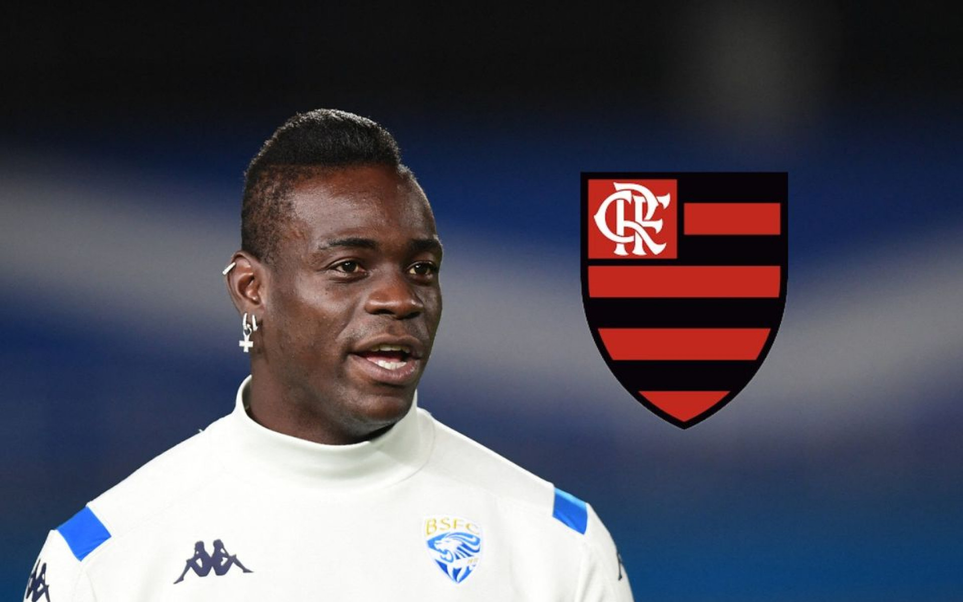 Mario Balotelli no Flamengo - Miguel Medina/AFP