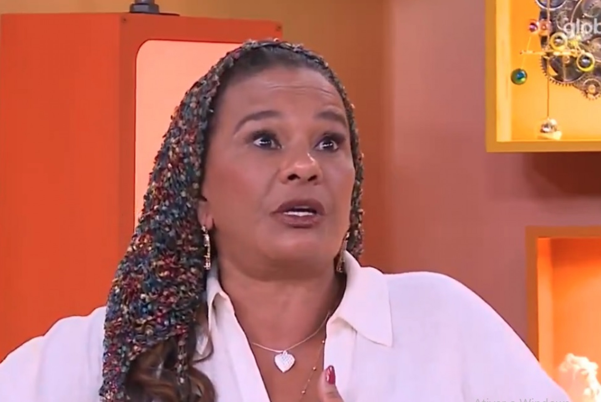 Solange durante o 'Bate-Papo BBB' - Reprodução de vídeo/ TV Globo