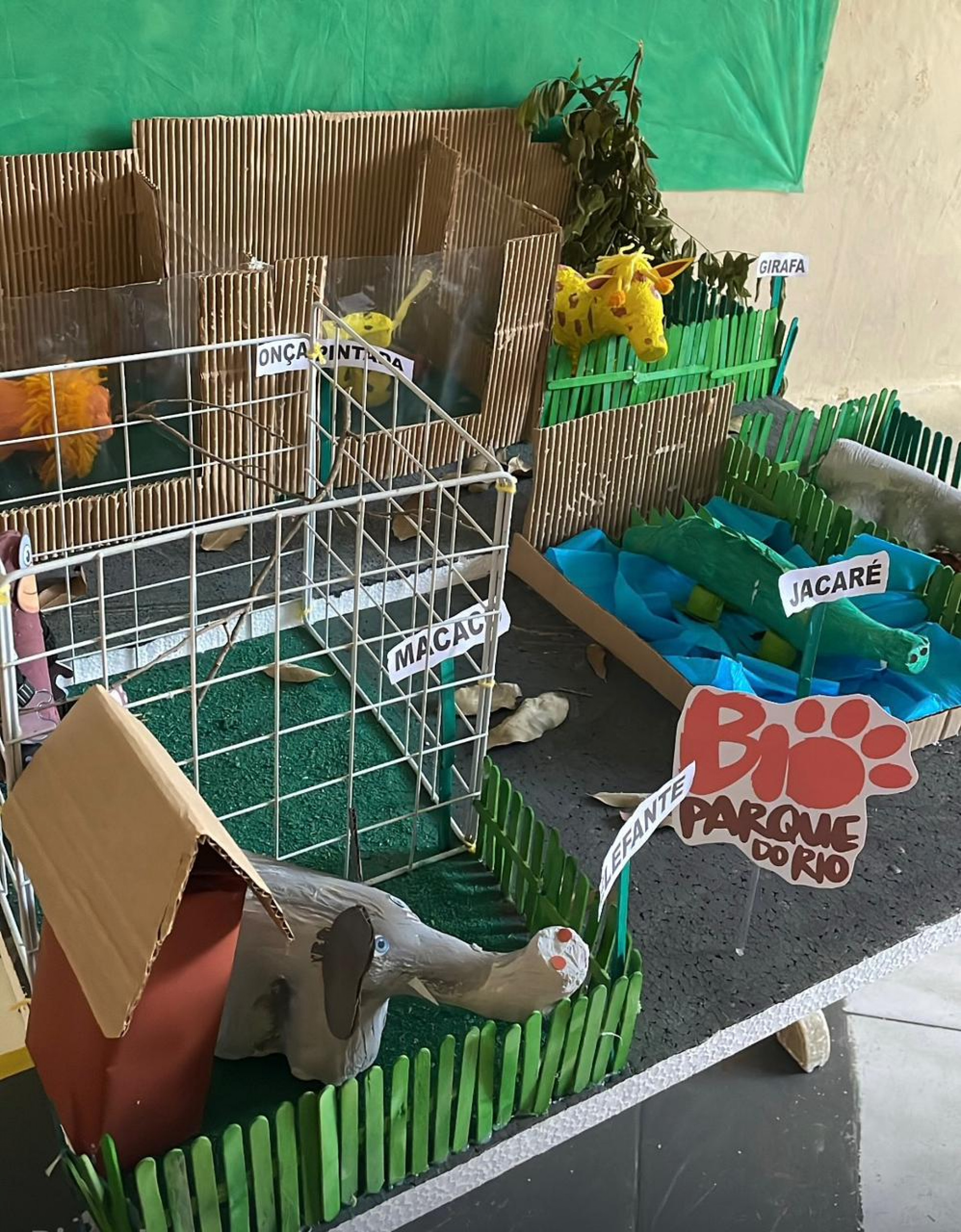 O Bioparque também foi lembrado na exposição da escola - Divulgação