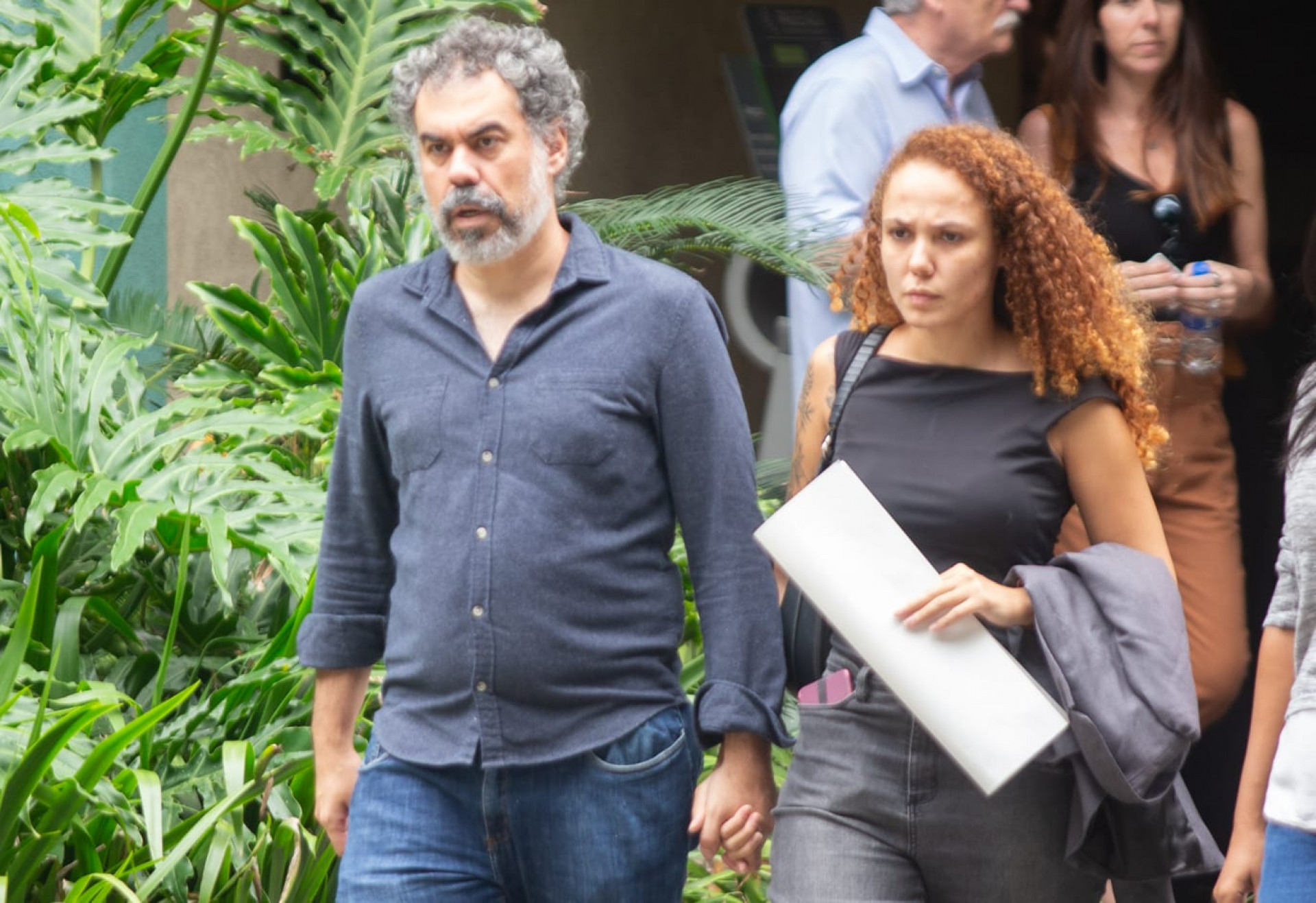  Humorista Vinicius Cacofonias, pai de Francisco, e a madrasta - Érica Martin/Agência O DIA