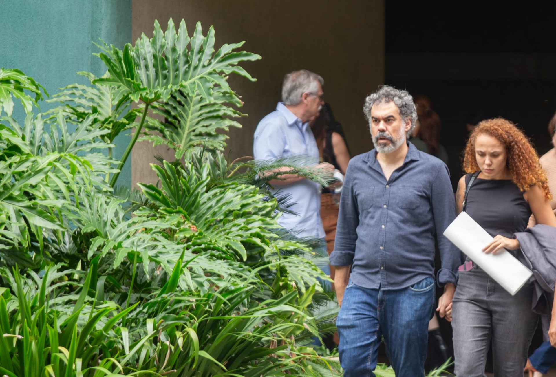  Humorista Vinicius Cacofonias, pai de Francisco, e a madrasta - Érica Martin/Agência O DIA