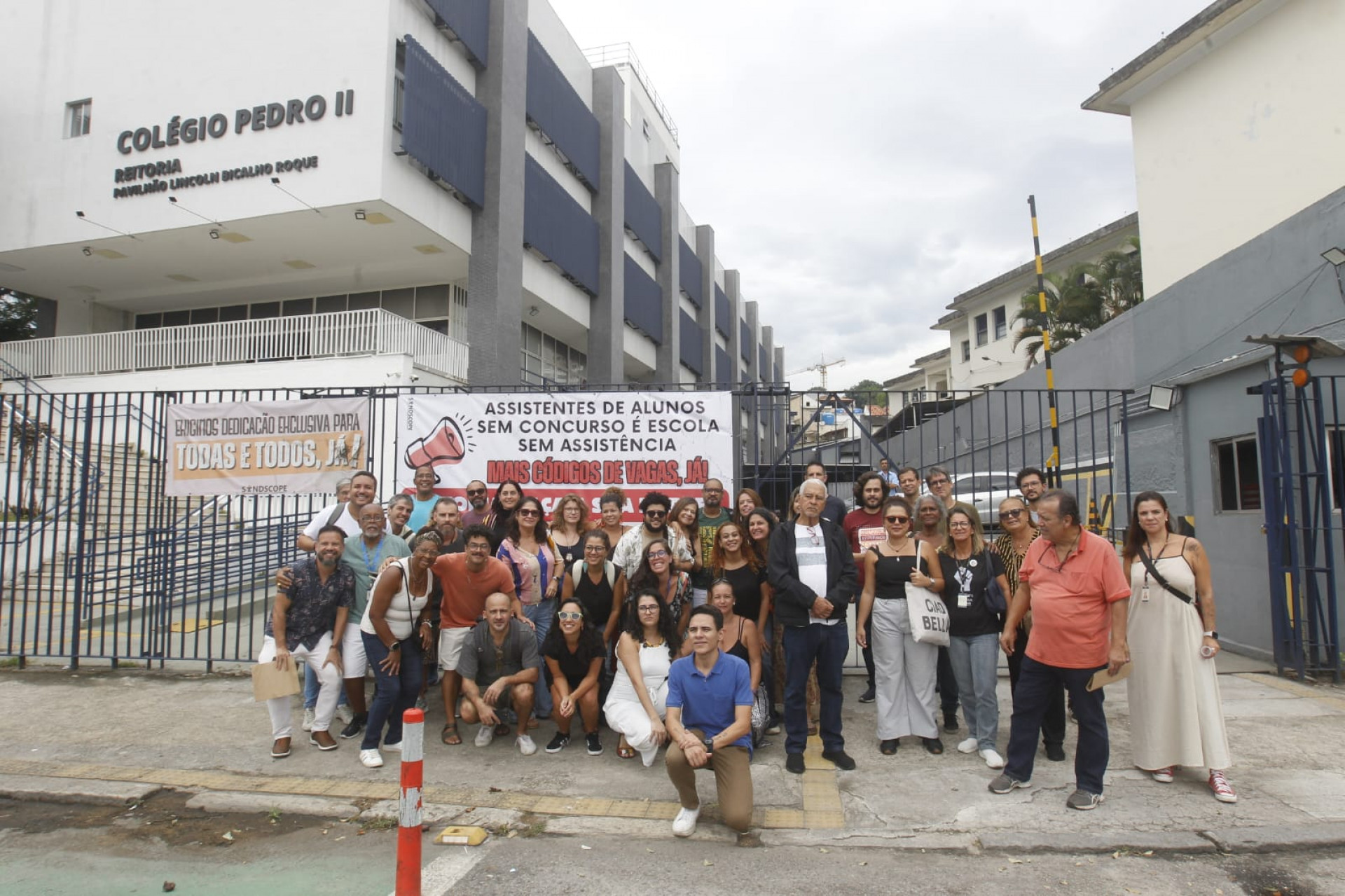 Servidores fazem paralisação no Colégio Pedro II, em São Cristóvão  - Reginaldo Pimenta/Agência O DIA