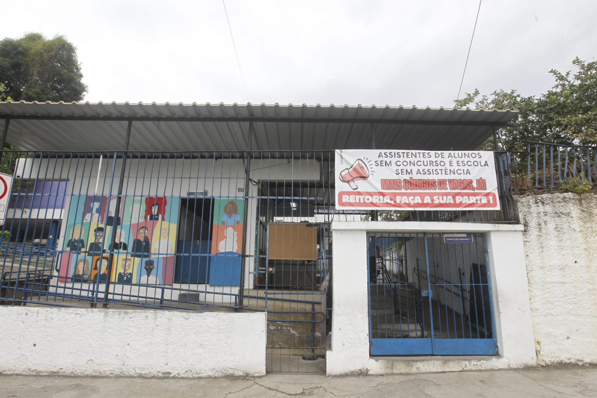 Servidores fazem paralisa&ccedil;&atilde;o no Col&eacute;gio Pedro II, em S&atilde;o Crist&oacute;v&atilde;o  - Reginaldo Pimenta/Ag&ecirc;ncia O DIA