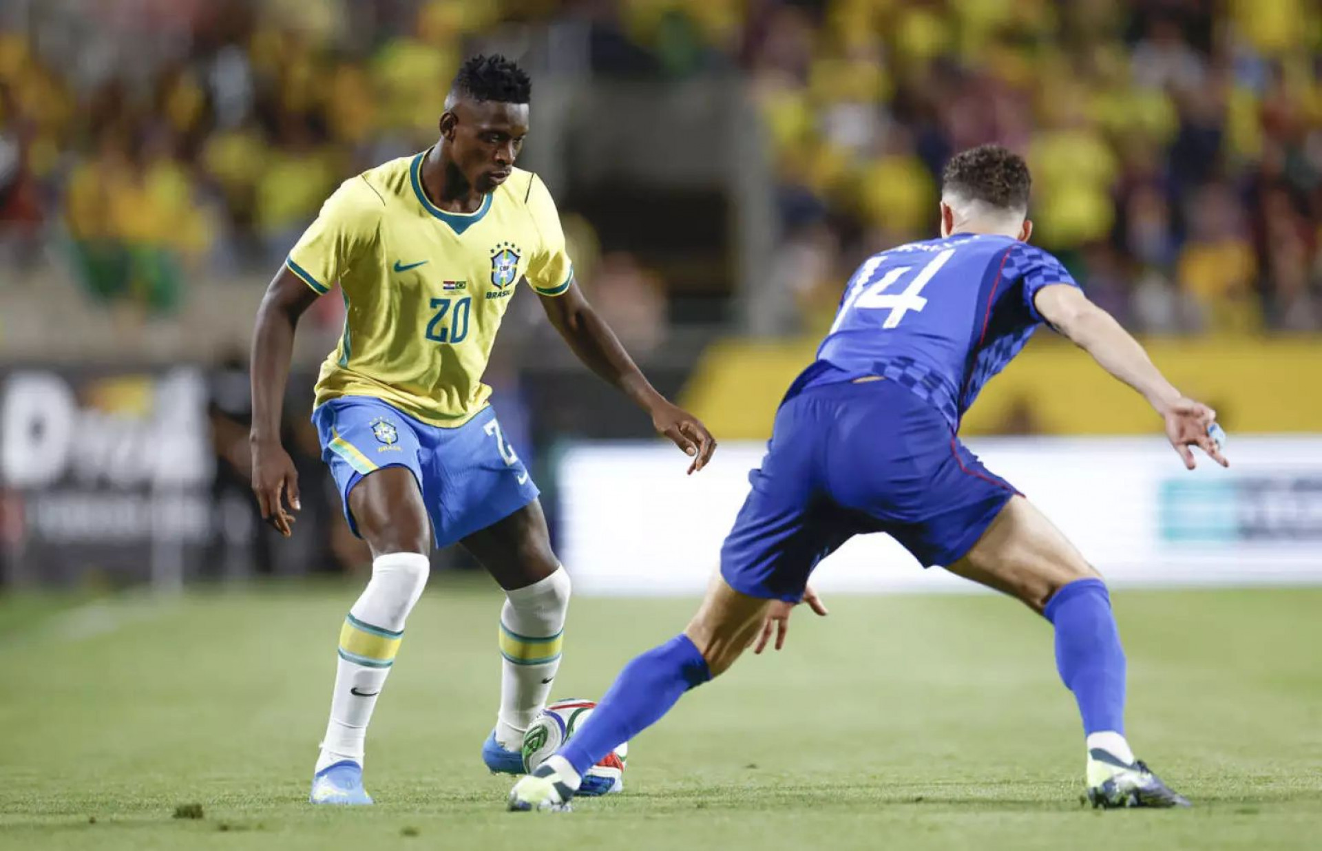 Luiz Henrique em a&ccedil;&atilde;o pela sele&ccedil;&atilde;o brasileira -  Rafael Ribeiro / CBF