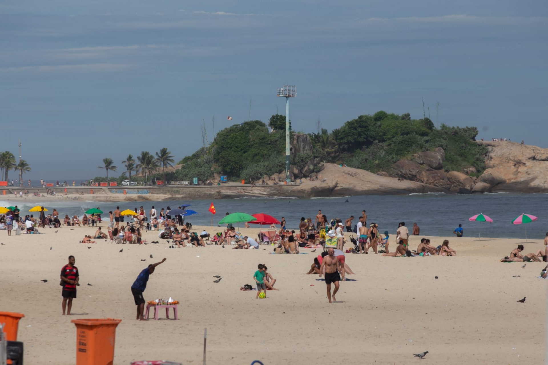 Praia de Ipanema, Zona Sul do Rio de Janeiro nesta quarta-feira (01) - Érica Martin / Agência O Dia 