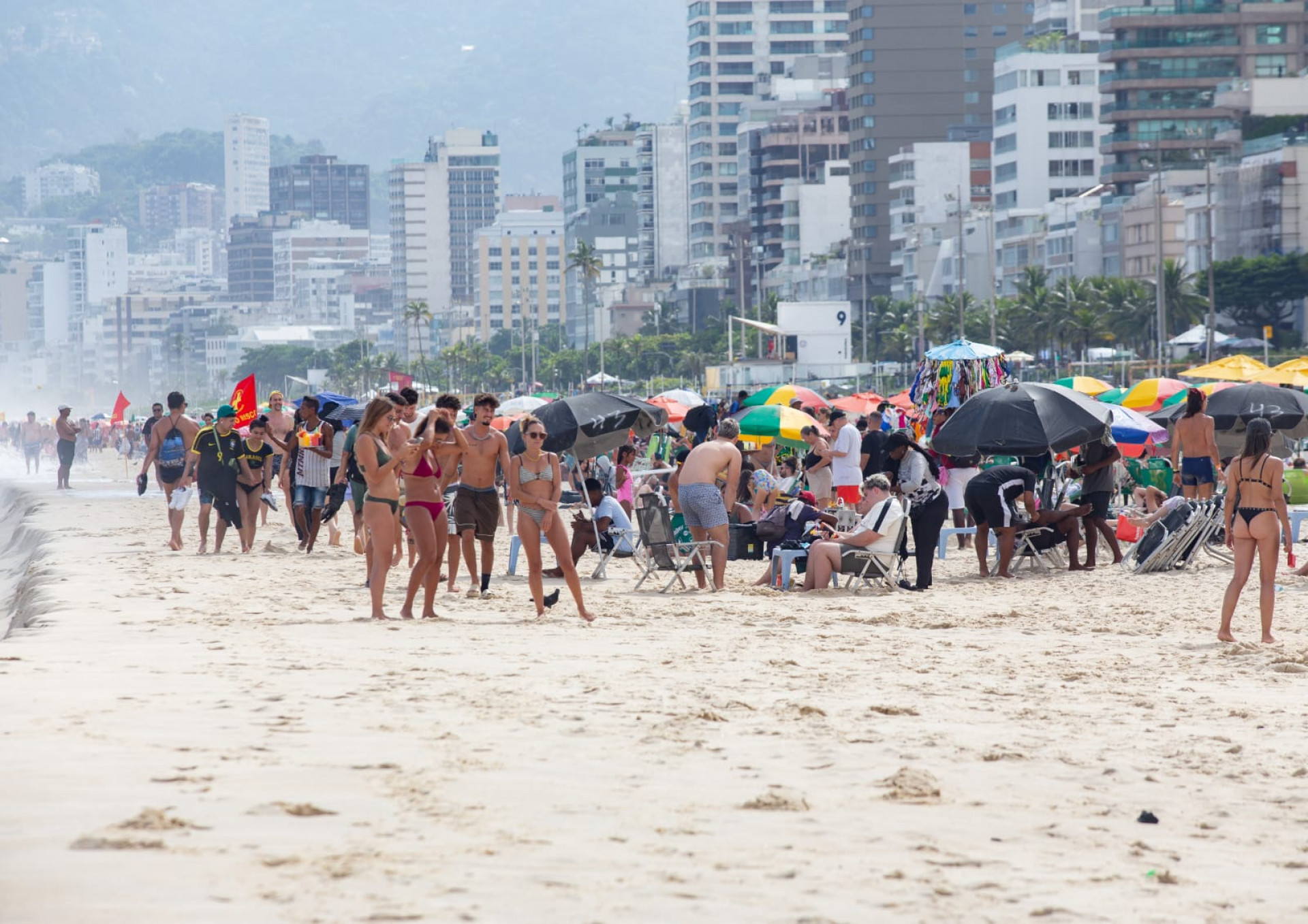 Praia de Ipanema, Zona Sul do Rio de Janeiro nesta quarta-feira (01) - Érica Martin / Agência O Dia 