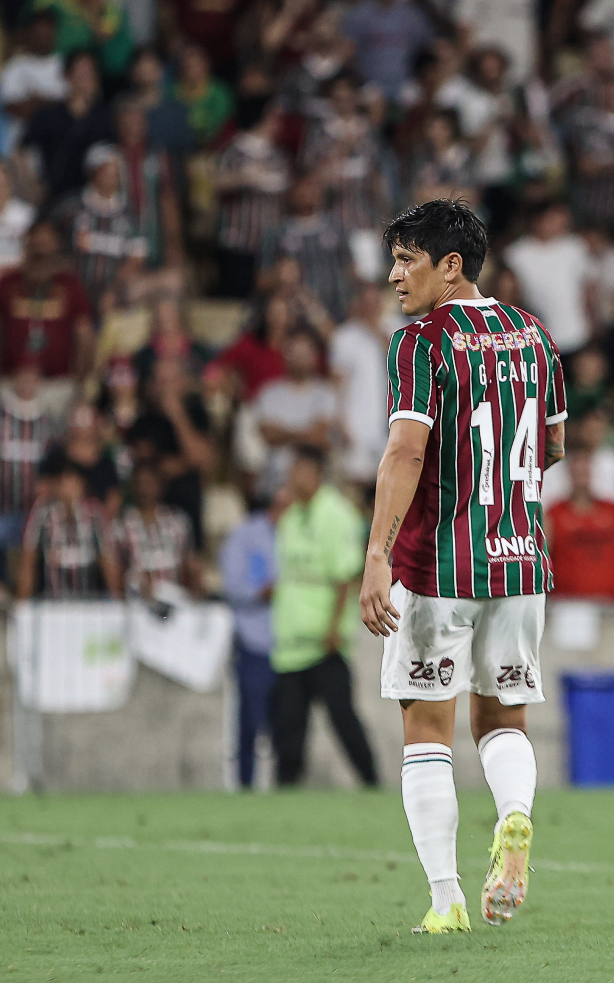 Germ&aacute;n Cano entrou nos minutos finais de Fluminense 3x1 Corinthians - Divulga&ccedil;&atilde;o / Fluminense