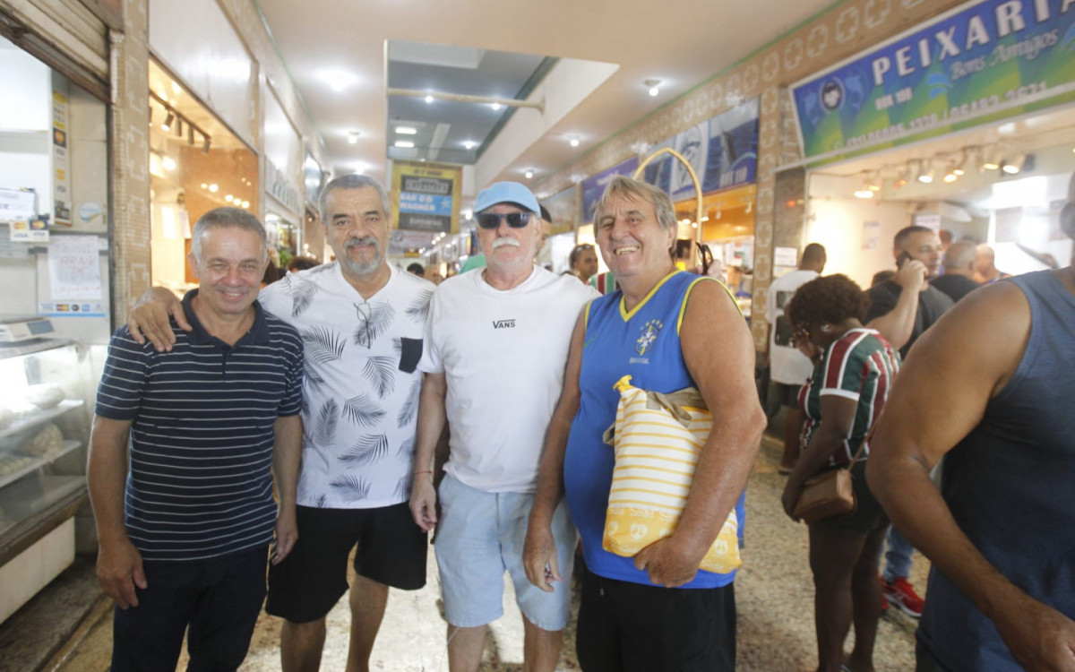 Os amigos Marco Aurélio, Ramon Gil, Marco Aurélio e Atílio