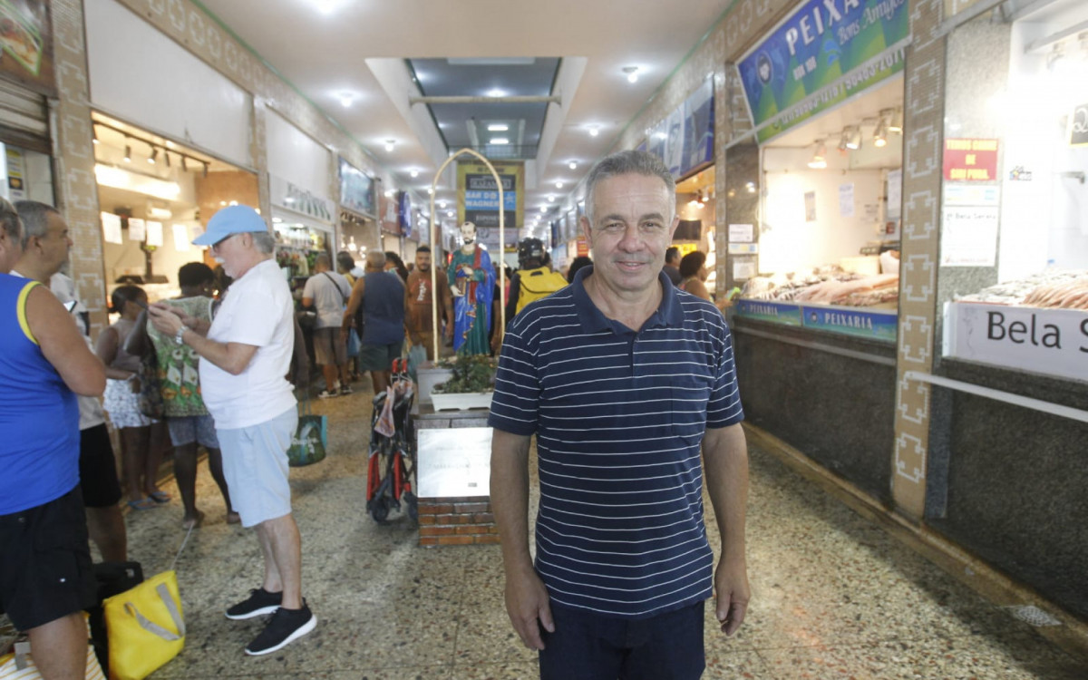 Atílio Guglielmo, diretor da Associação de Comerciantes e Amigos do Mercado São Pedro