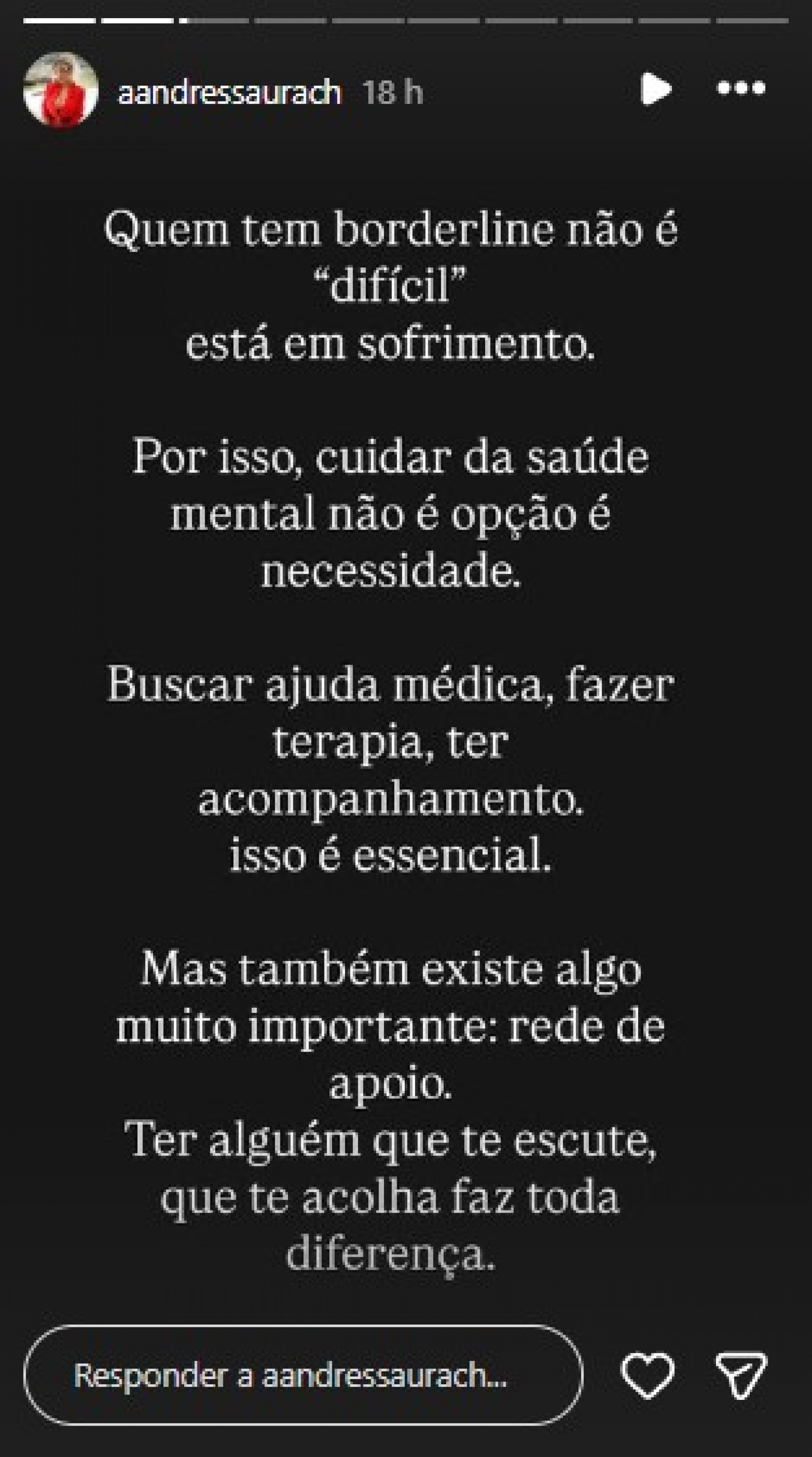 Andressa Urach desabafa sobre saúde mental - Reprodução / Instagram