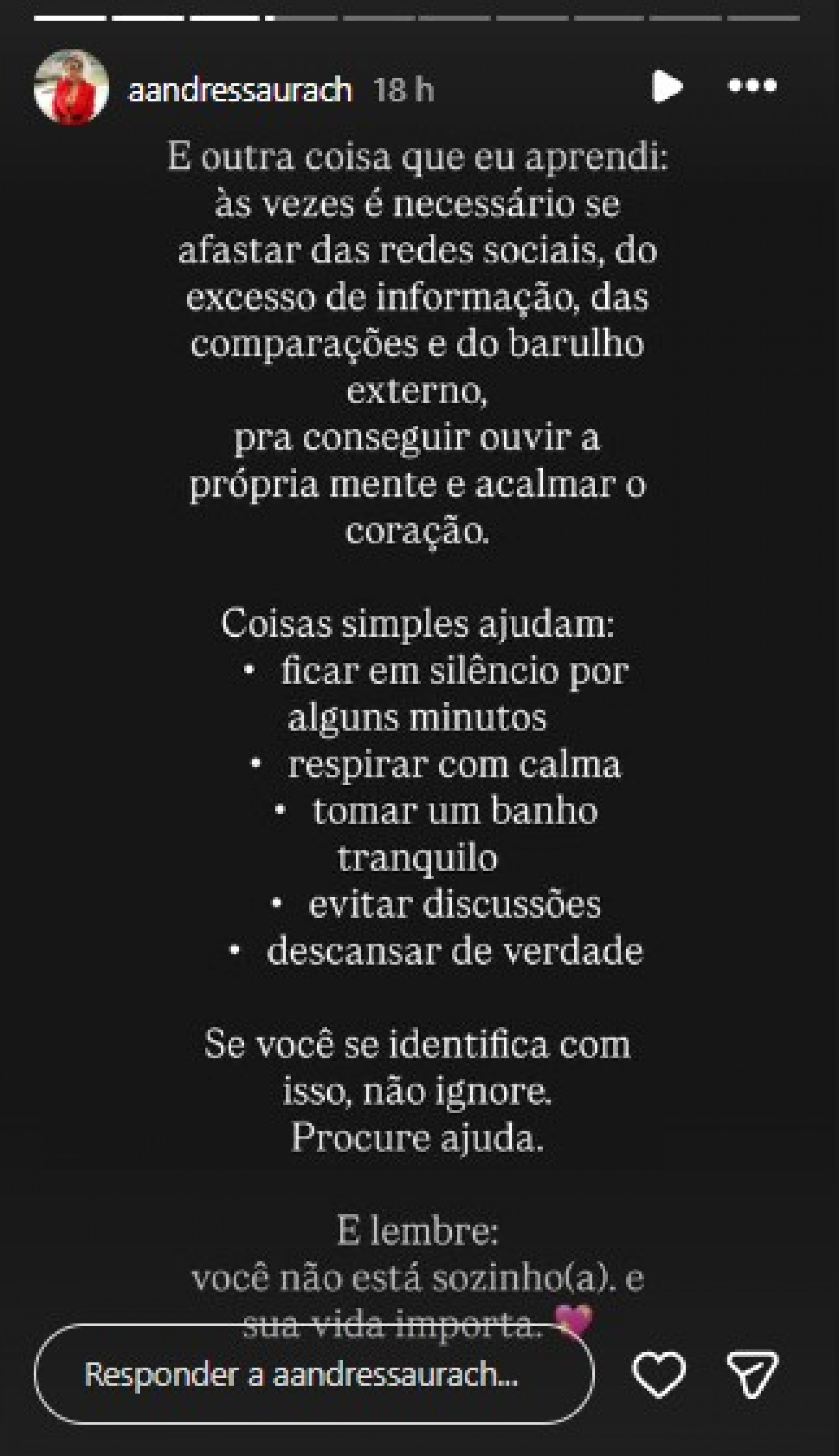 Andressa Urach desabafa sobre saúde mental - Reprodução / Instagram