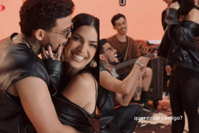 Felipe Amorim pede Duda Kropf em casamento