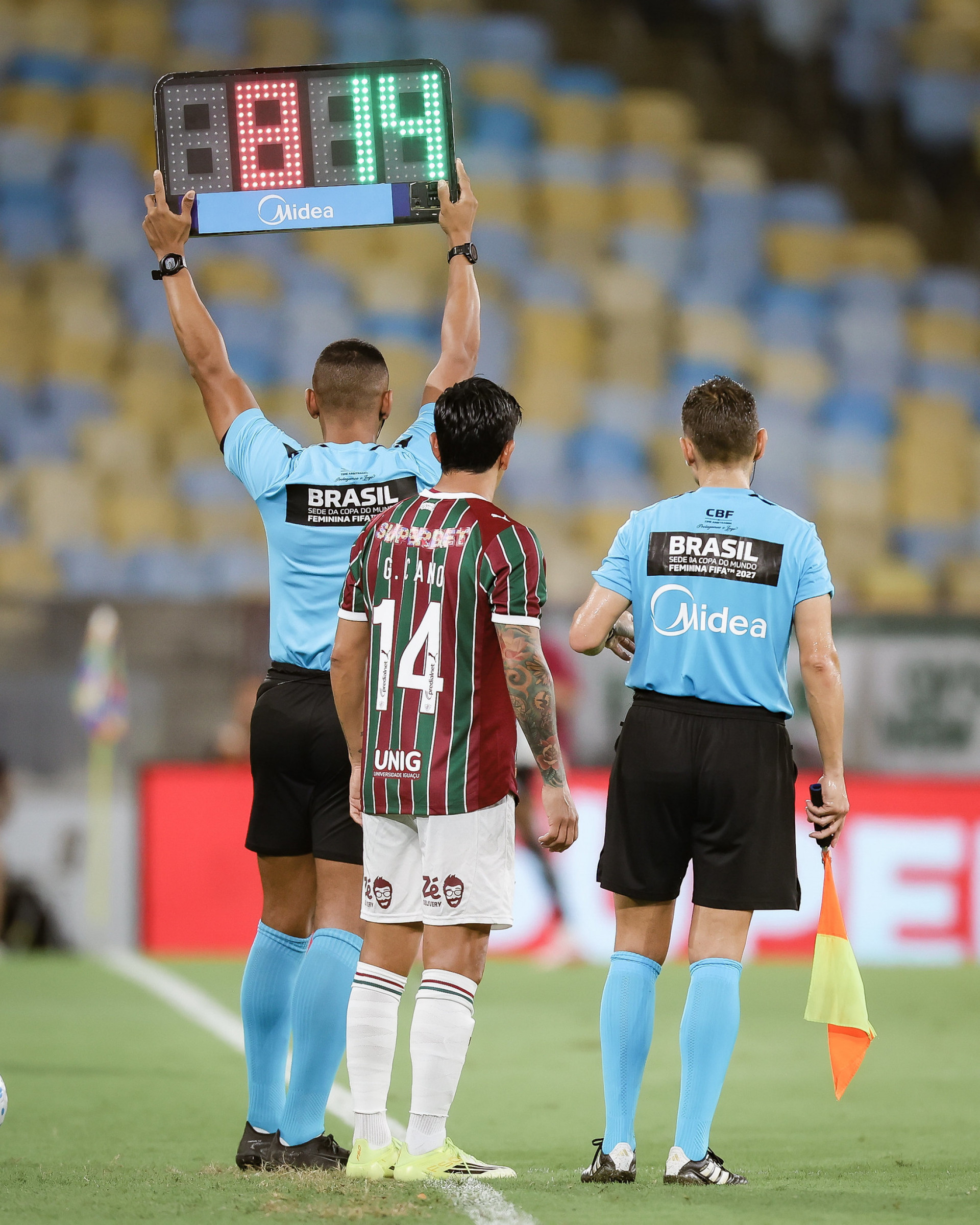 Germ&aacute;n Cano voltou a jogar pelo Fluminense ap&oacute;s cinco meses