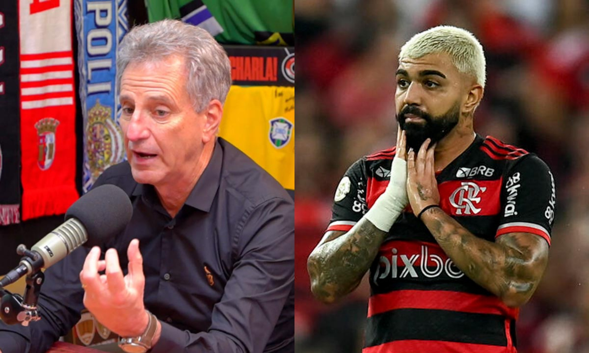 Ex-presidente do Flamengo, Landim alfineta Gabigol