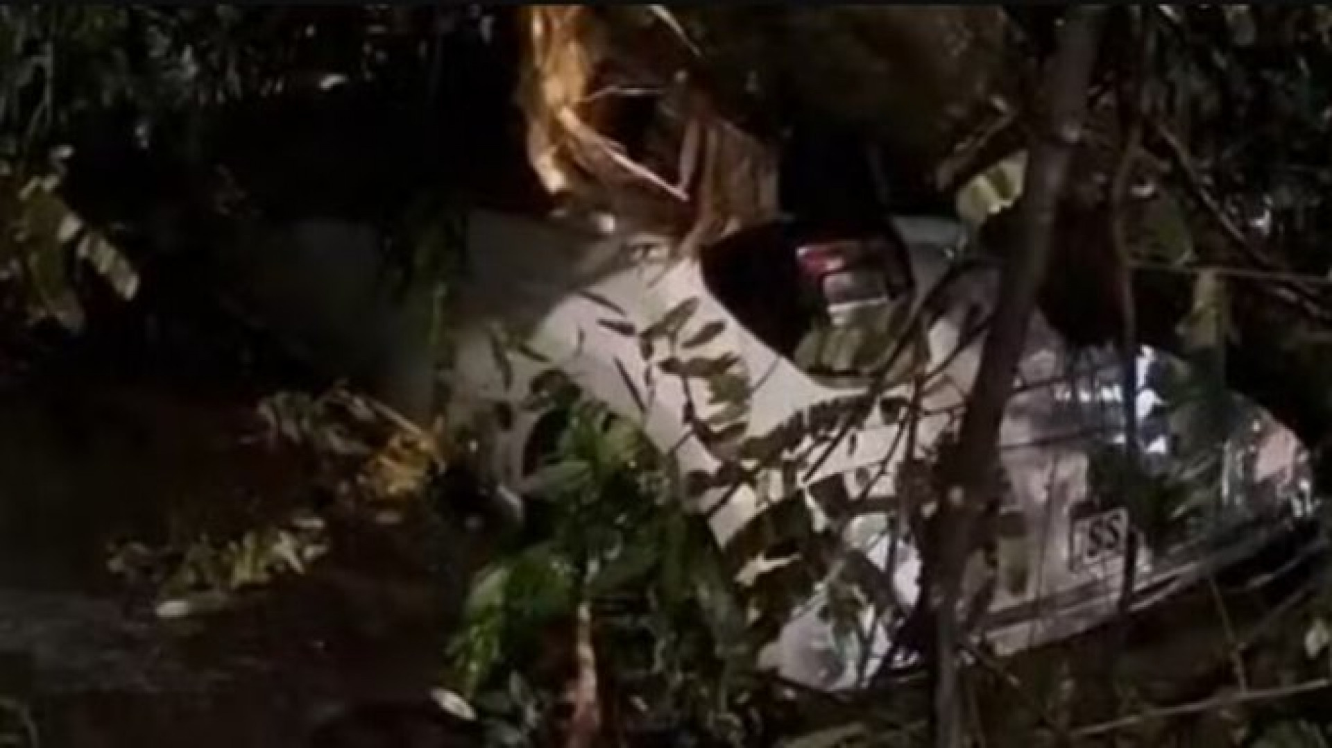 Árvore cai sobre carro na Glória durante temporal; motorista é resgatado