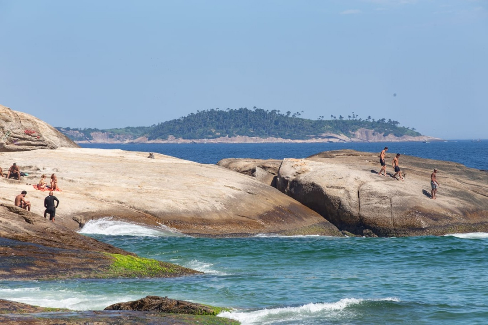 Praia do Arpoador é mais uma balneável para o feriado - Érica Martin/Agência O Dia