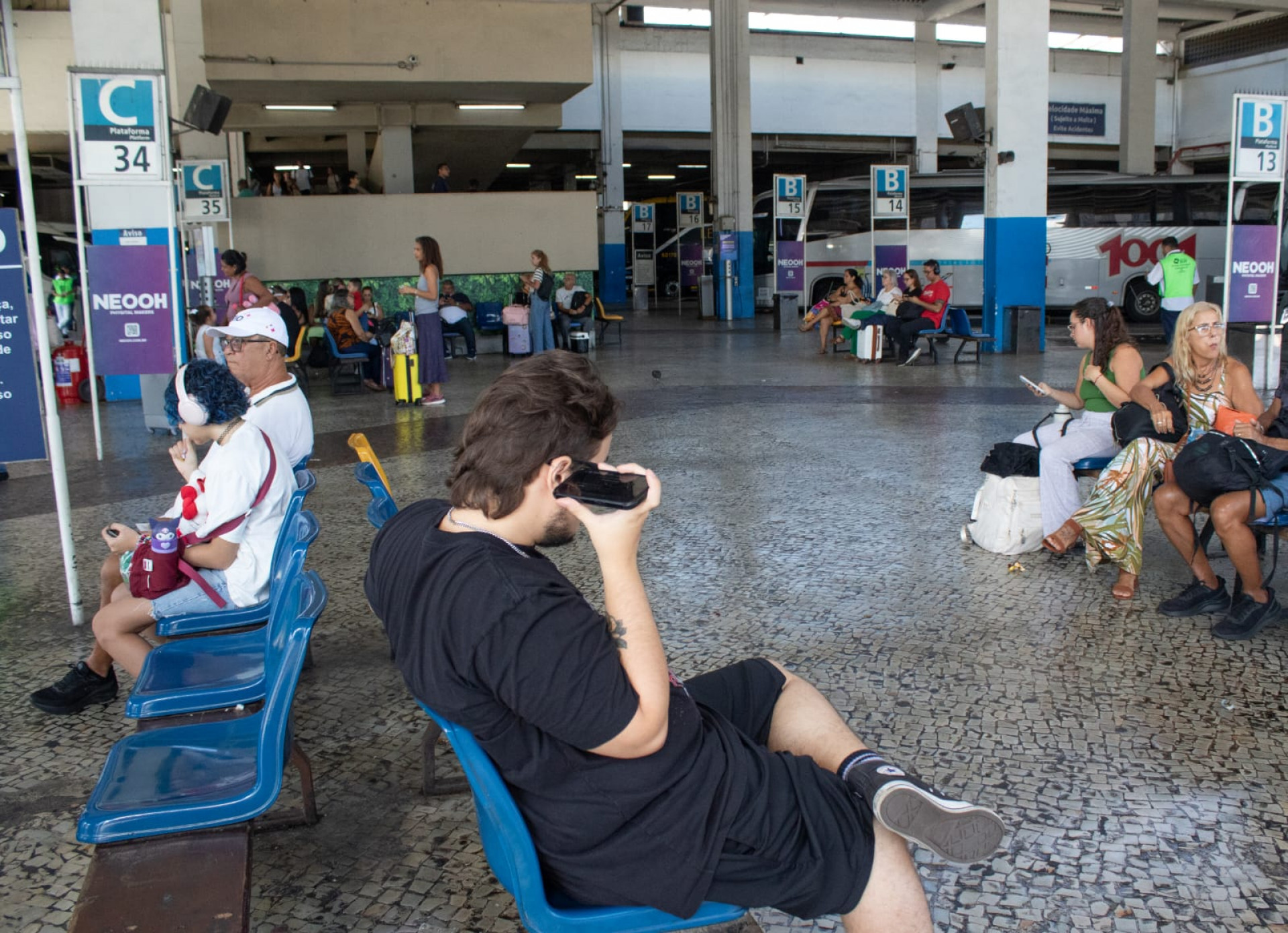Mais de 184 mil pessoas devem passar pela Rodoviária do Rio no feriado da Semana Santa - Érica Martin / Agência O Dia
